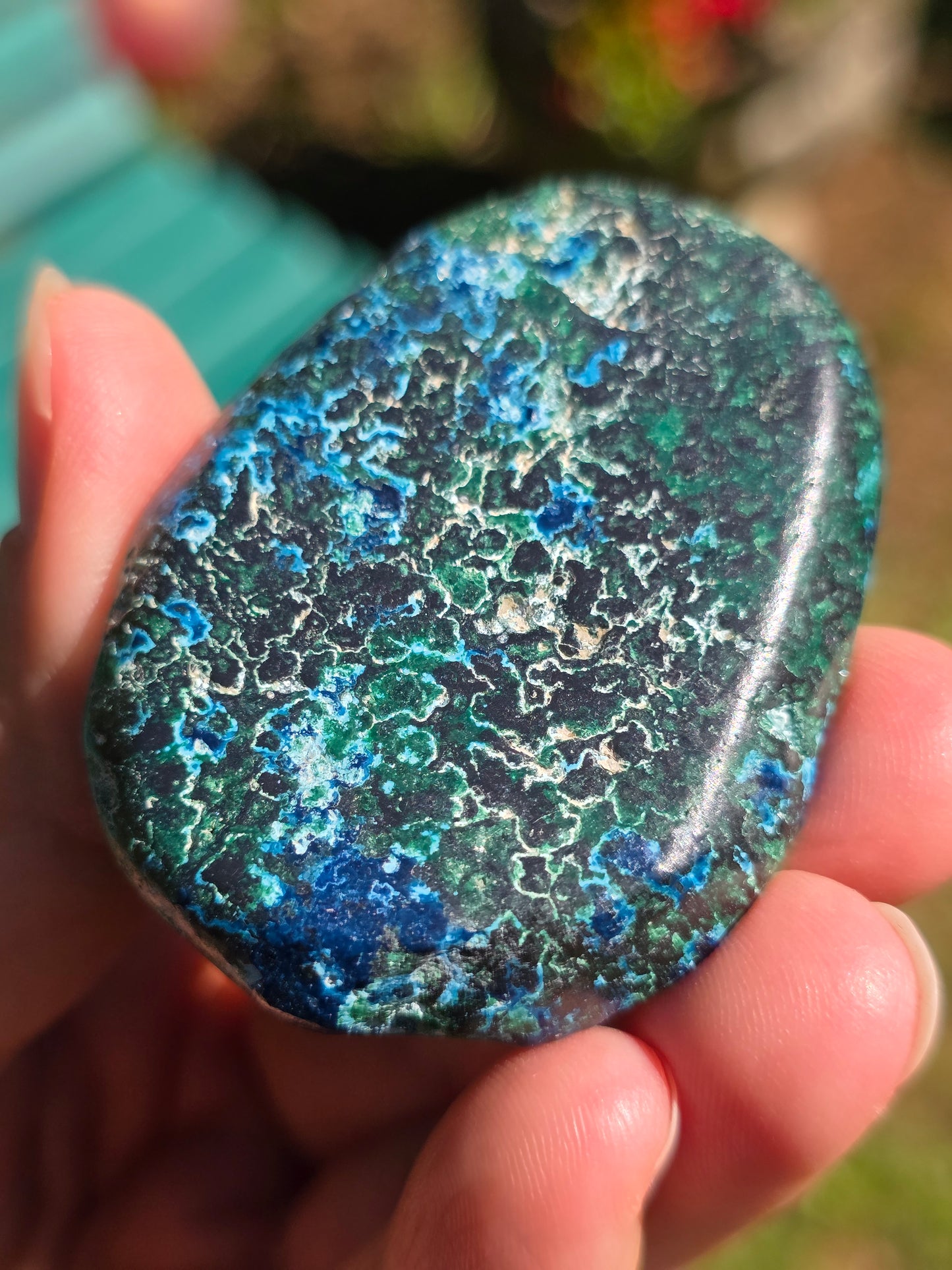 Galet Shattuckite et Malachite du Congo n°5