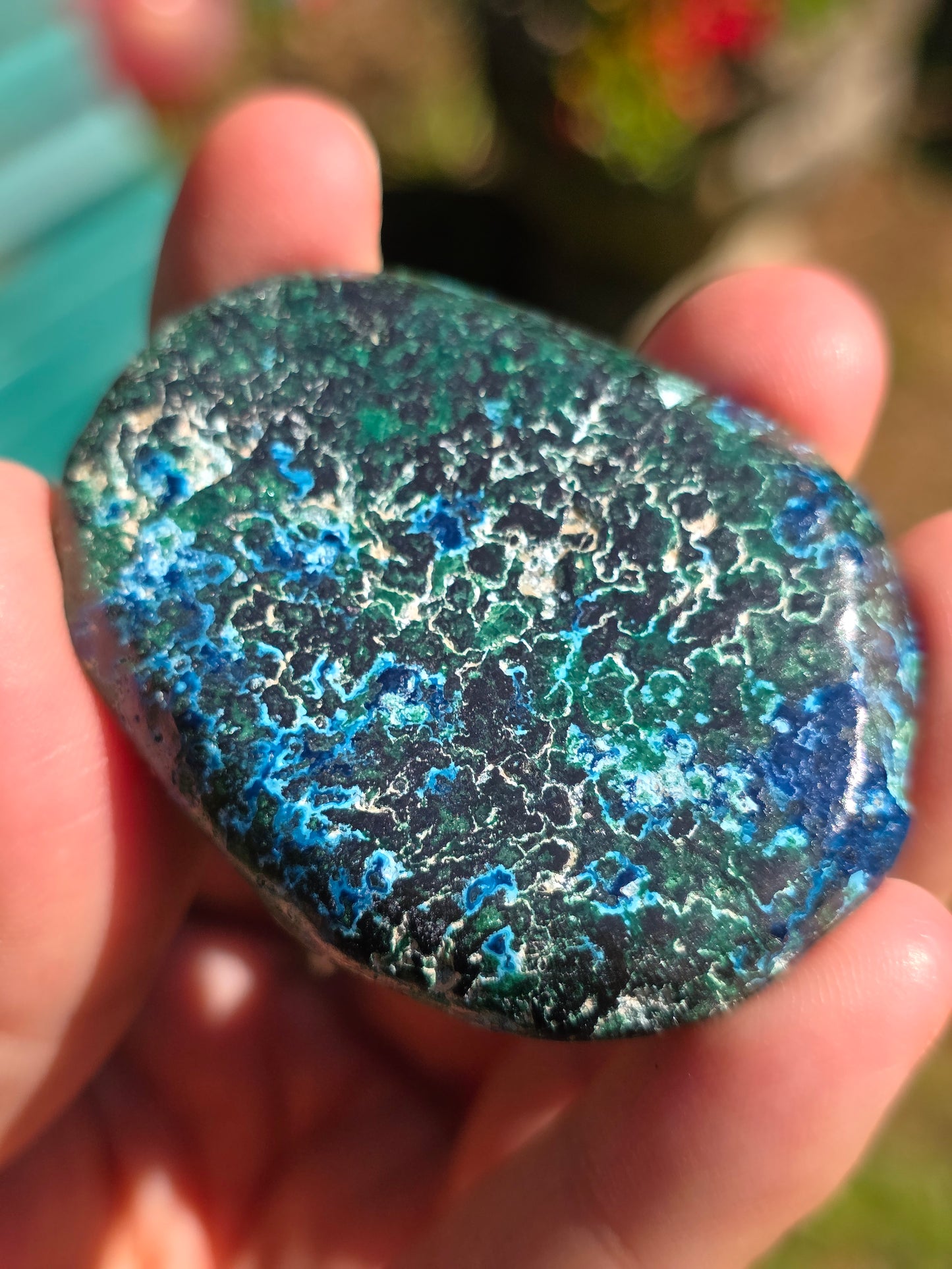 Galet Shattuckite et Malachite du Congo n°5