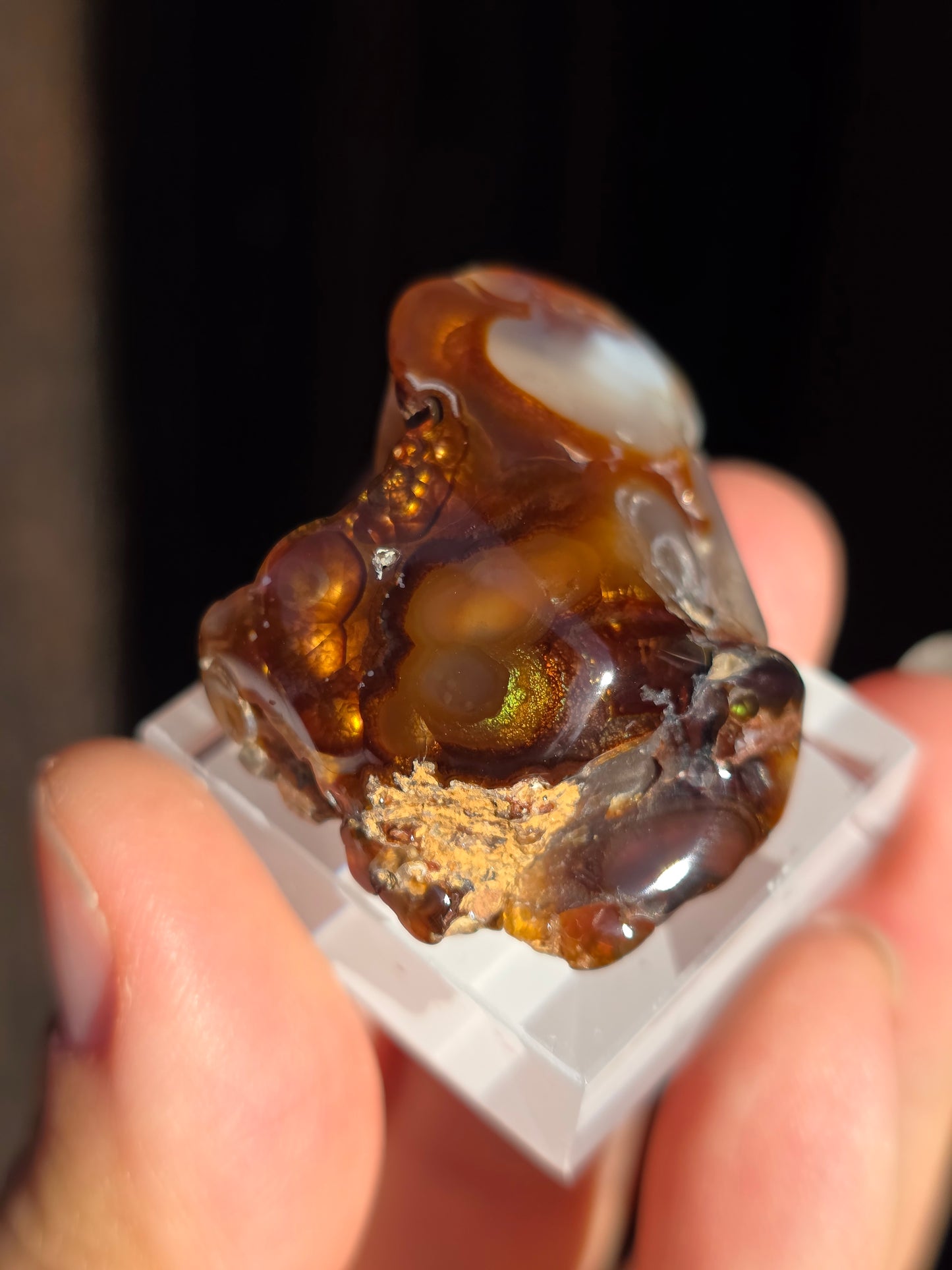Agate feu du Mexique A1