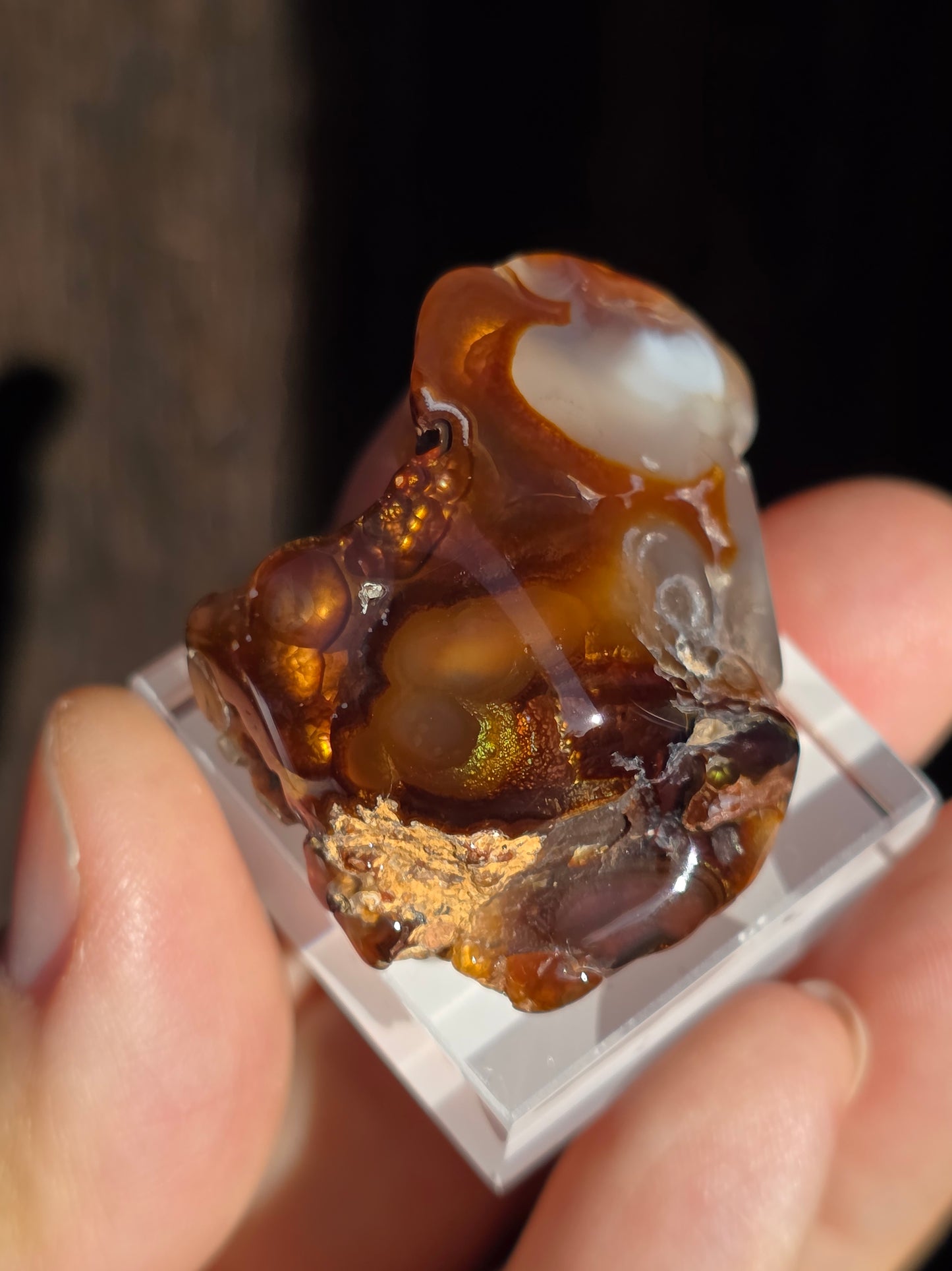 Agate feu du Mexique A1