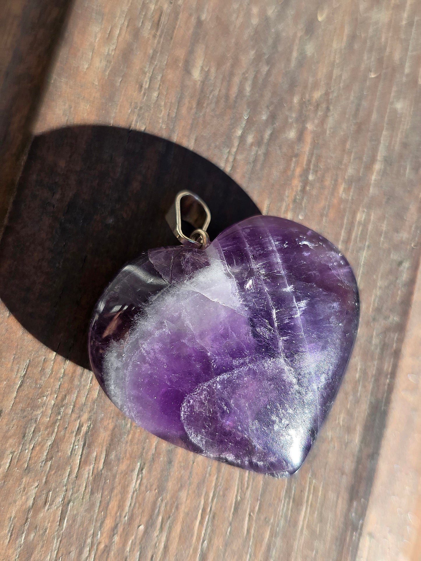Pendentif cœur Améthyste (à choisir)