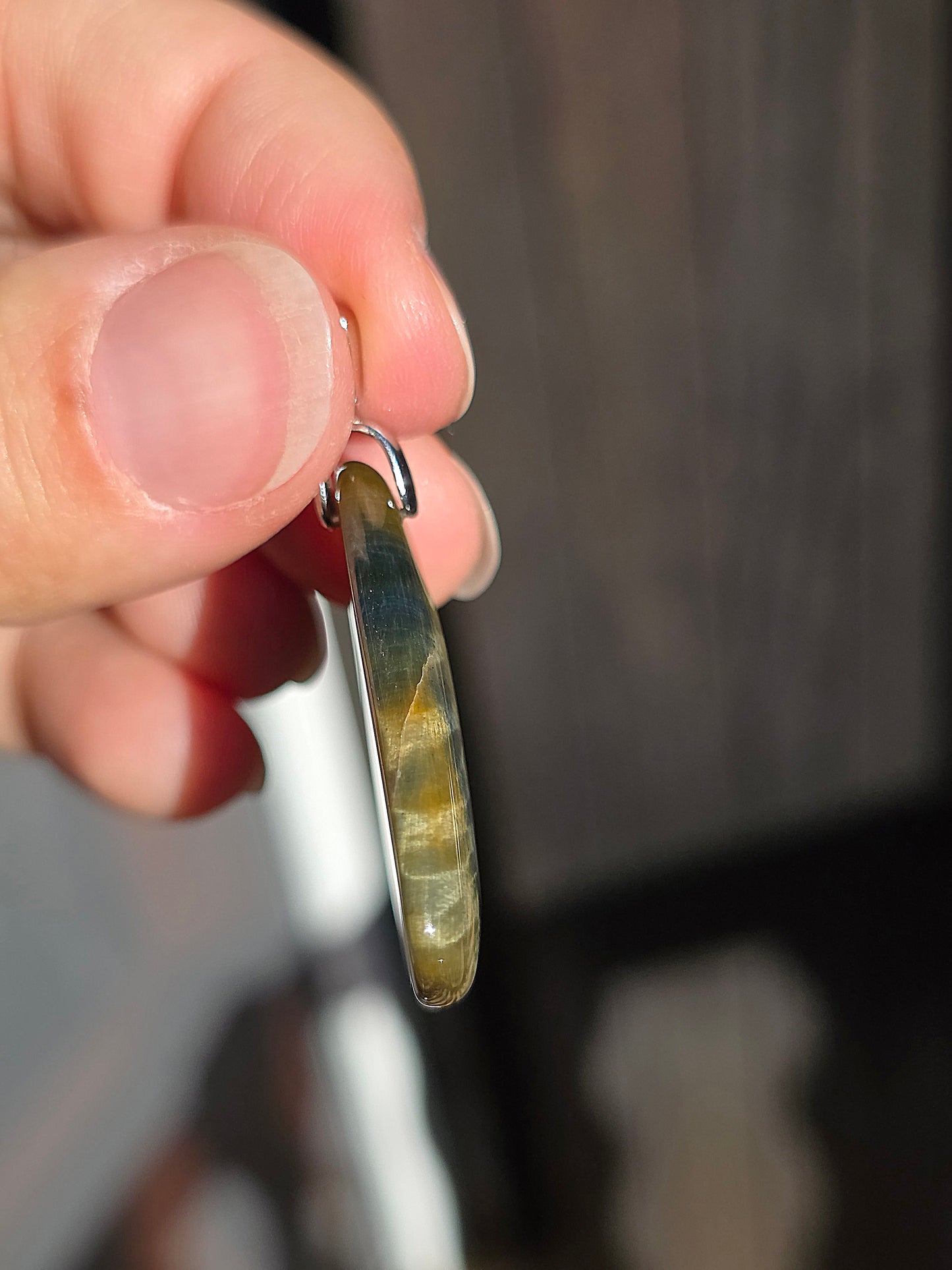 Pendentif Oeil de faucon et oeil de tigre (Nellite)