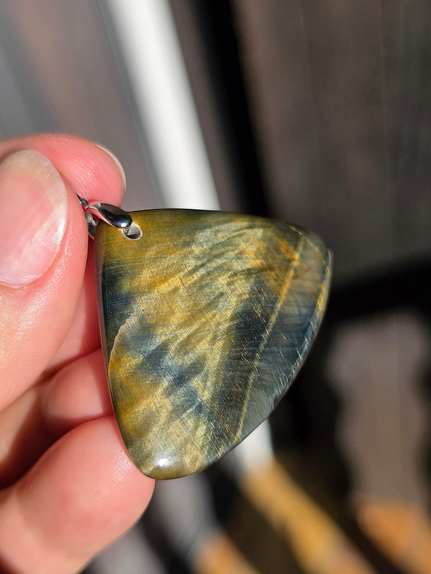 Pendentif Oeil de faucon et oeil de tigre (Nellite)