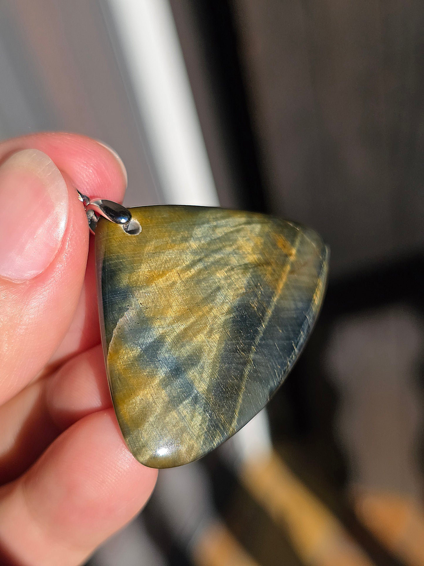 Pendentif Oeil de faucon et oeil de tigre (Nellite)