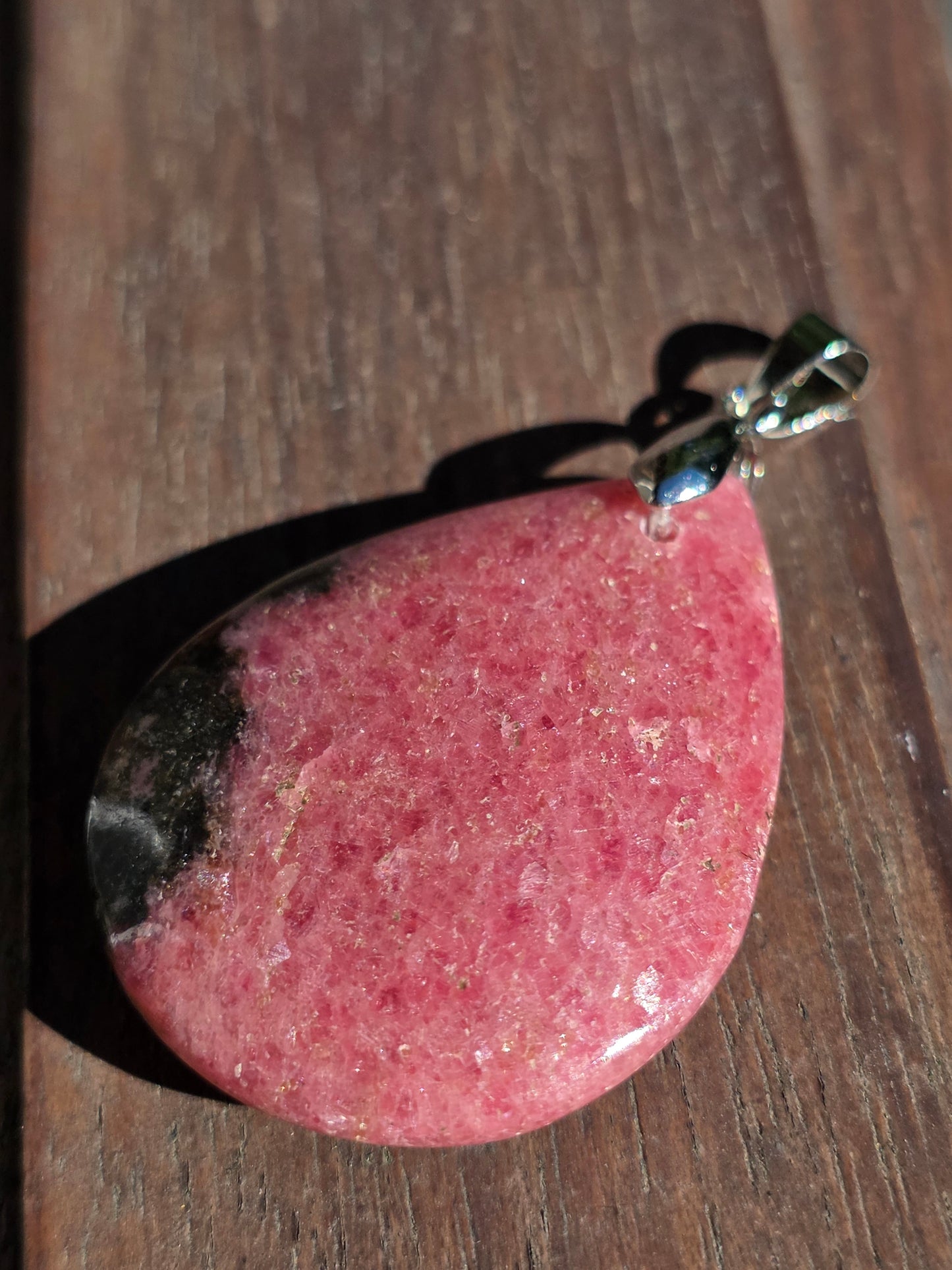 Pendentif Rhodonite