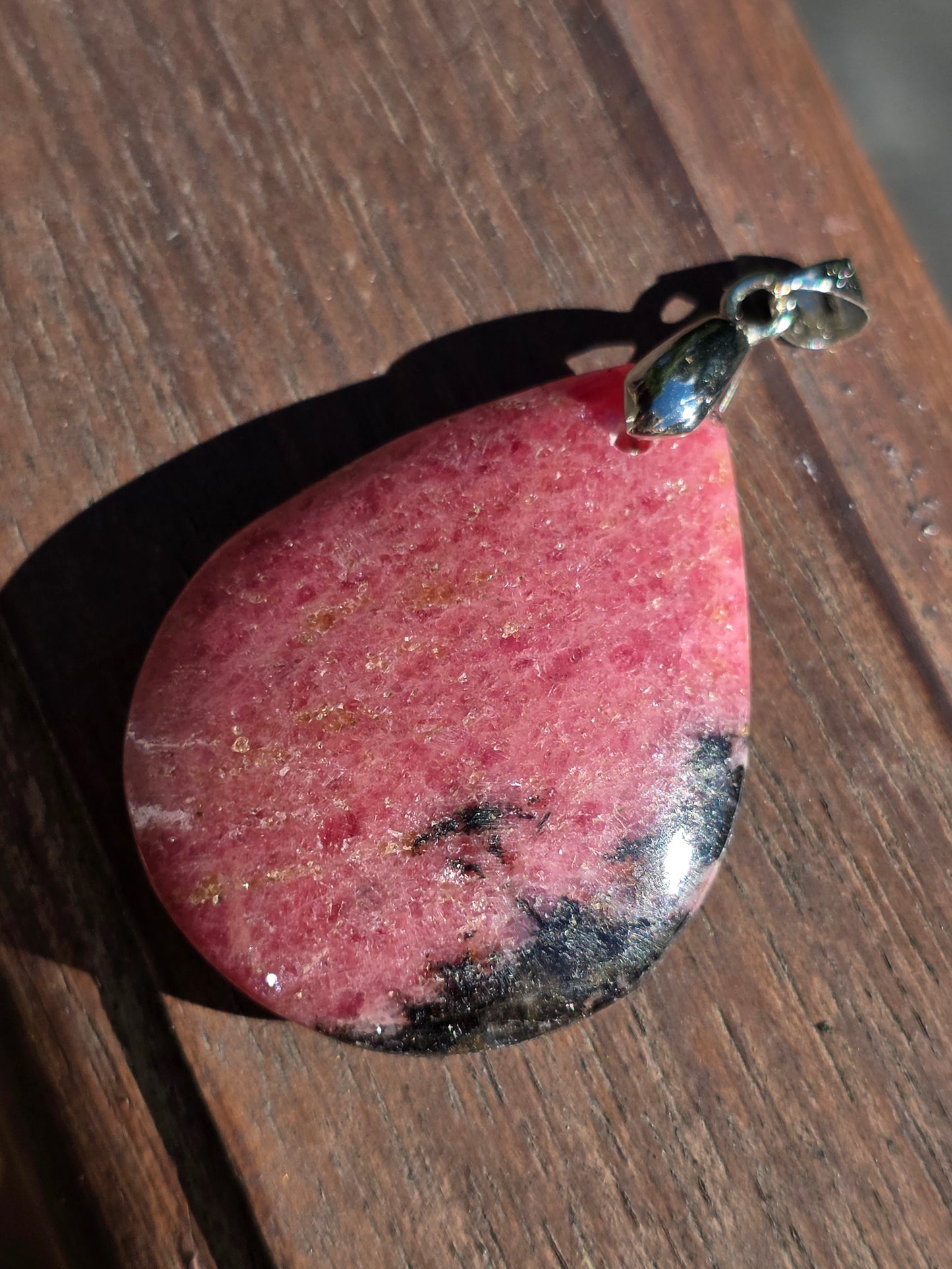 Pendentif Rhodonite