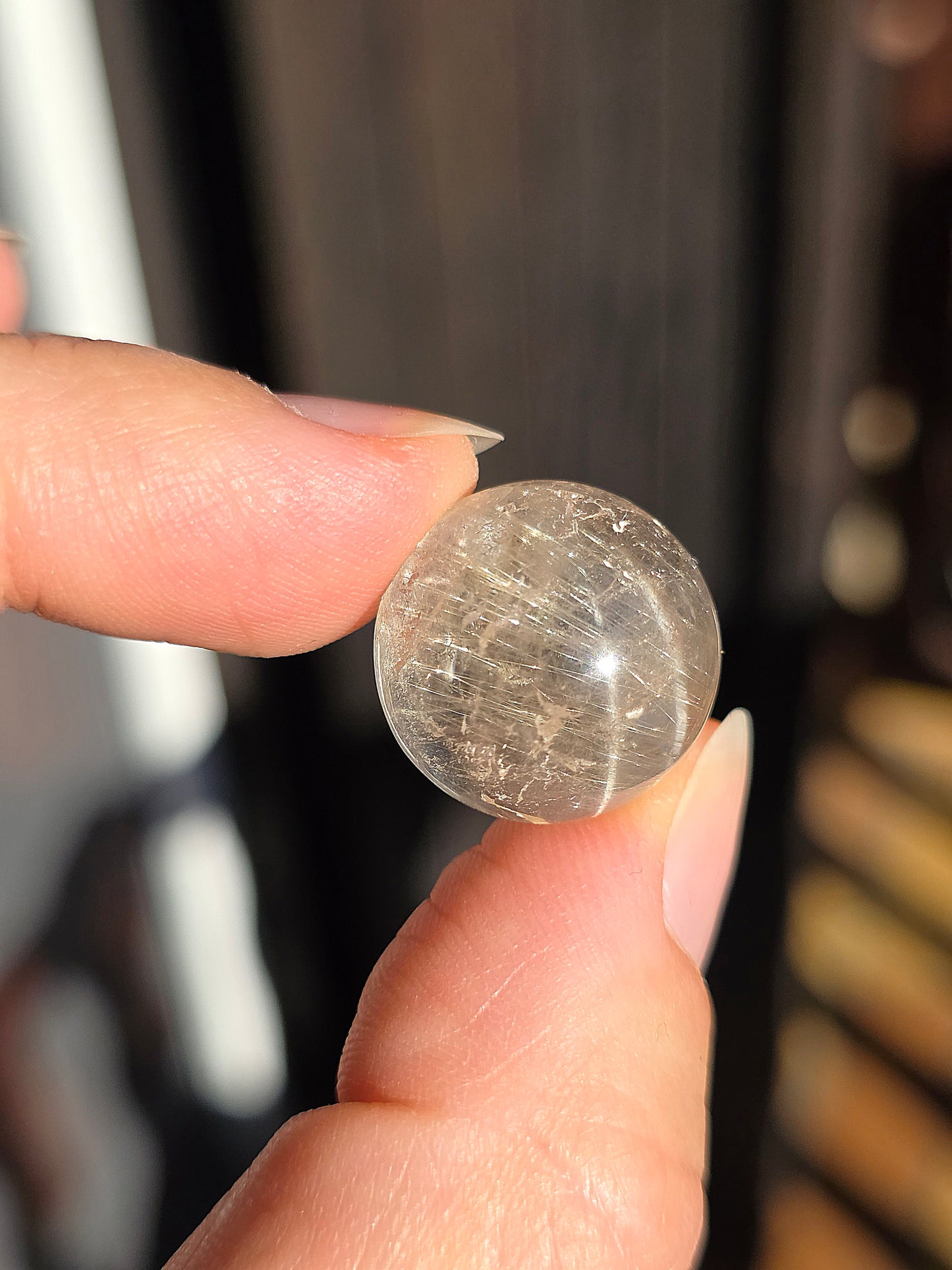 Mini sphère Quartz rutile A