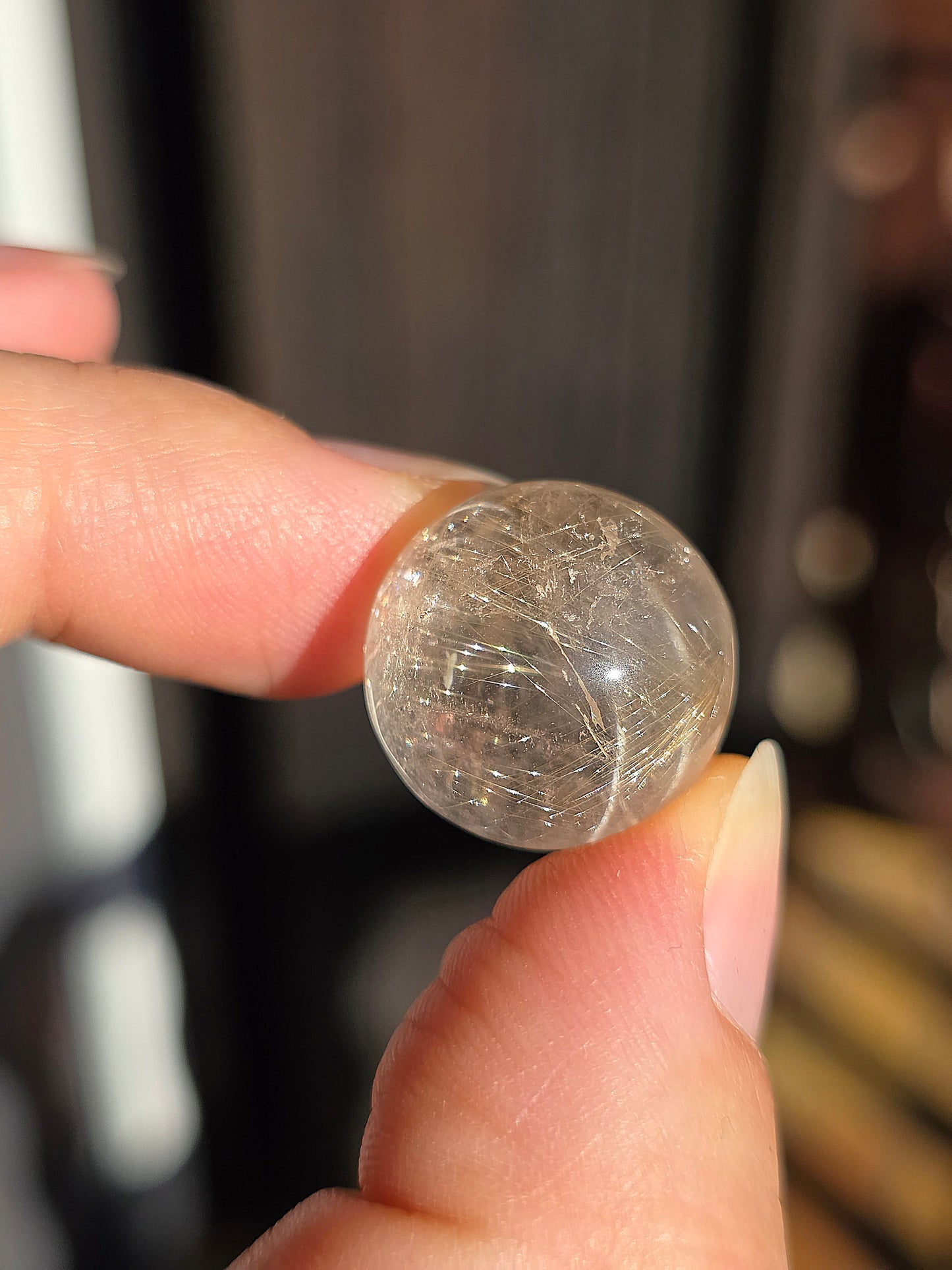 Mini sphère Quartz rutile A