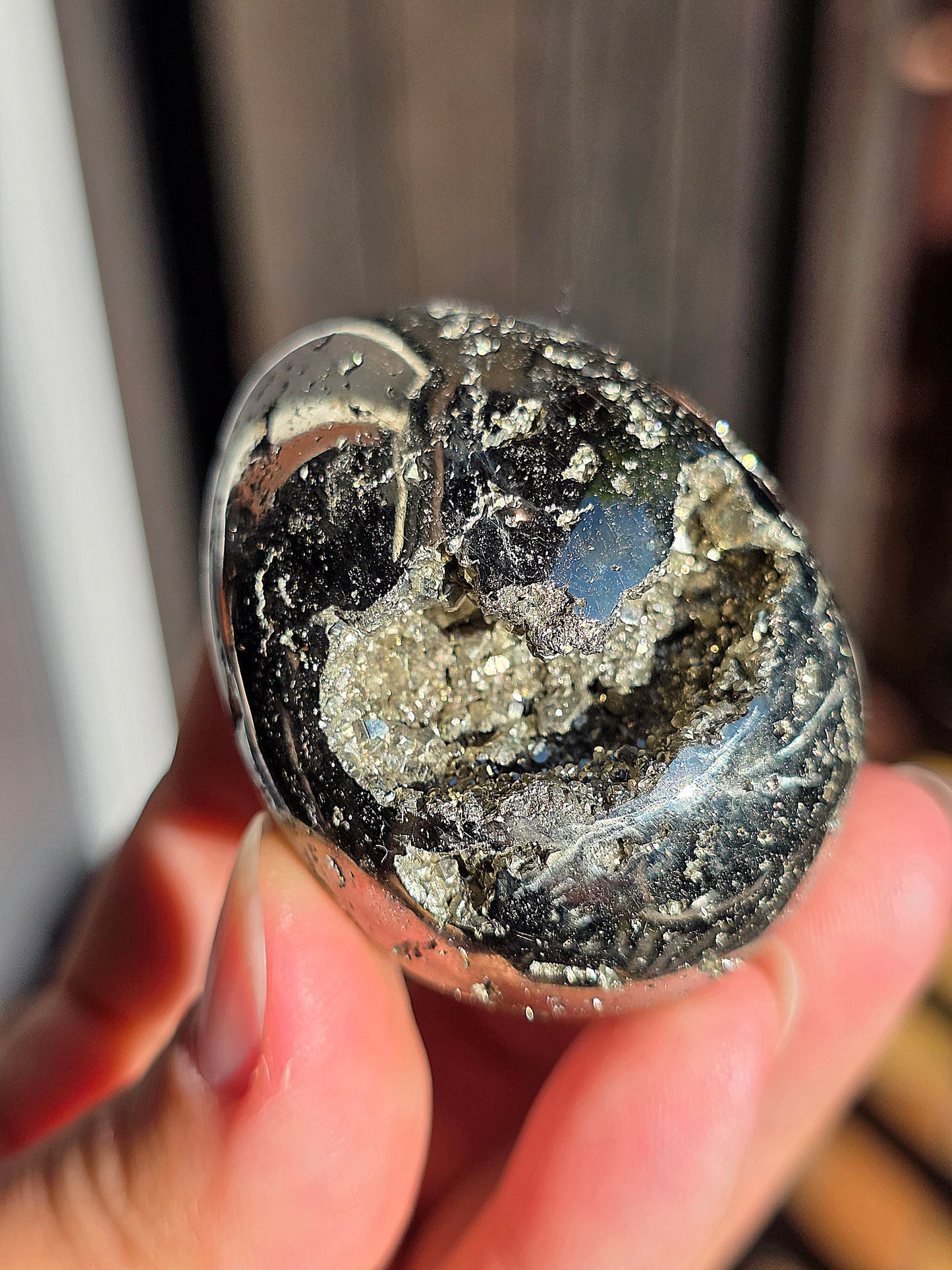 Oeuf en Pyrite du Pérou B