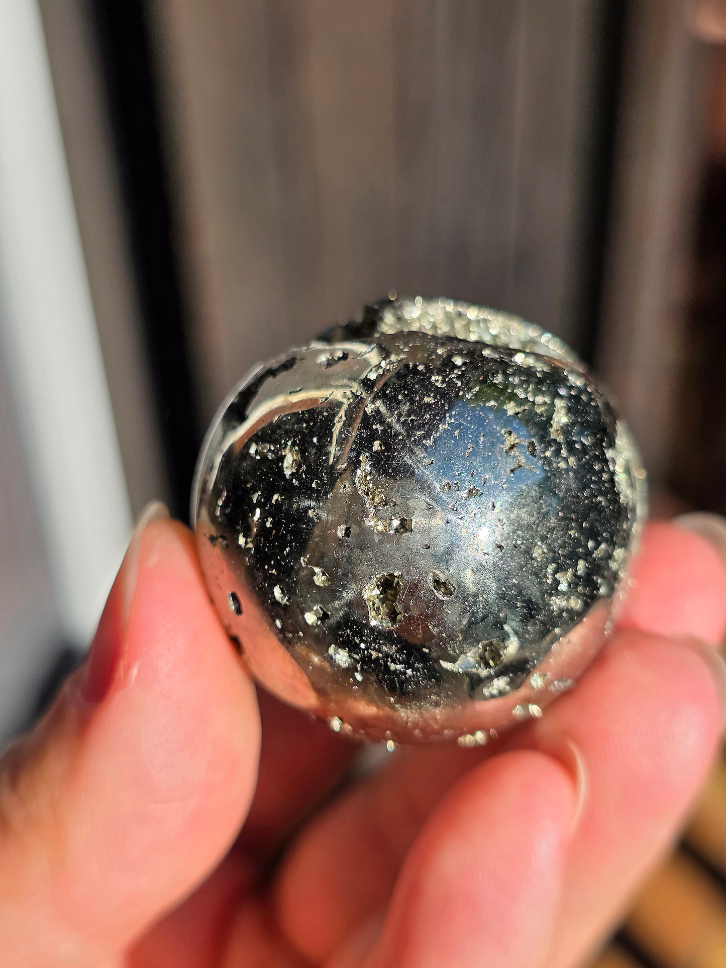 Oeuf en Pyrite du Pérou B
