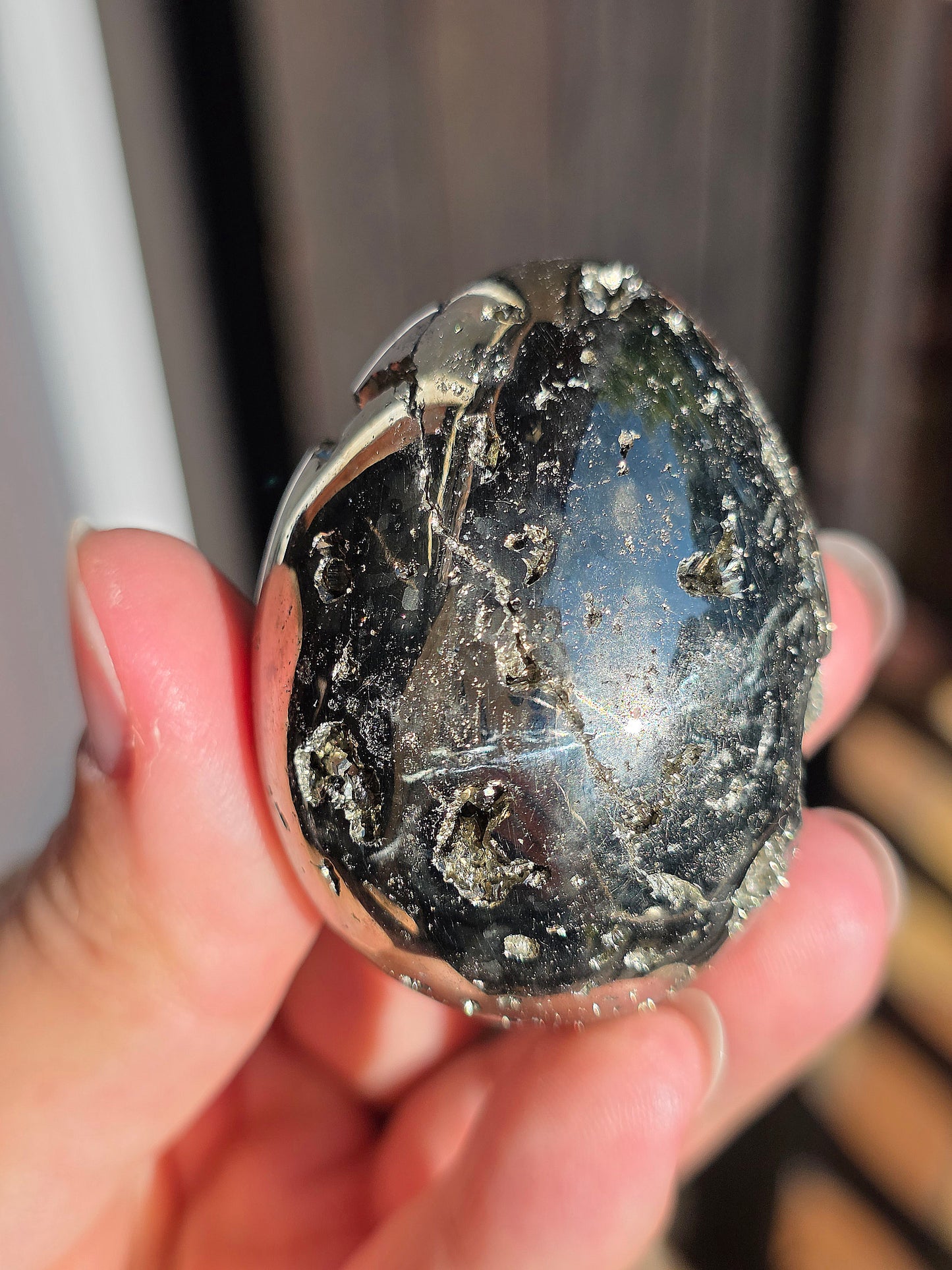 Oeuf en Pyrite du Pérou B