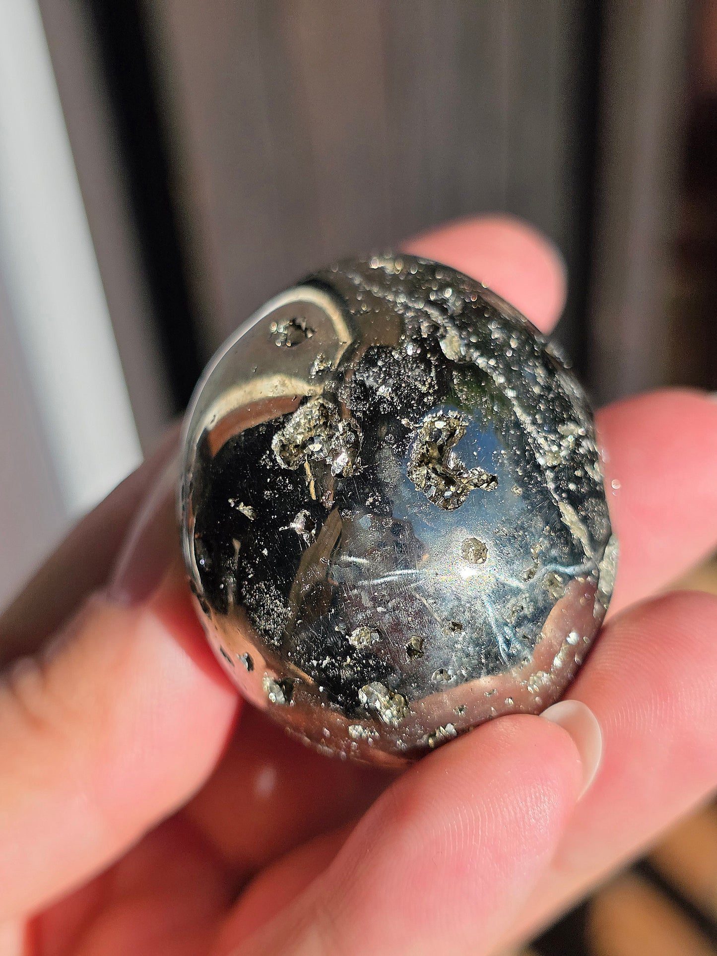 Oeuf en Pyrite du Pérou B
