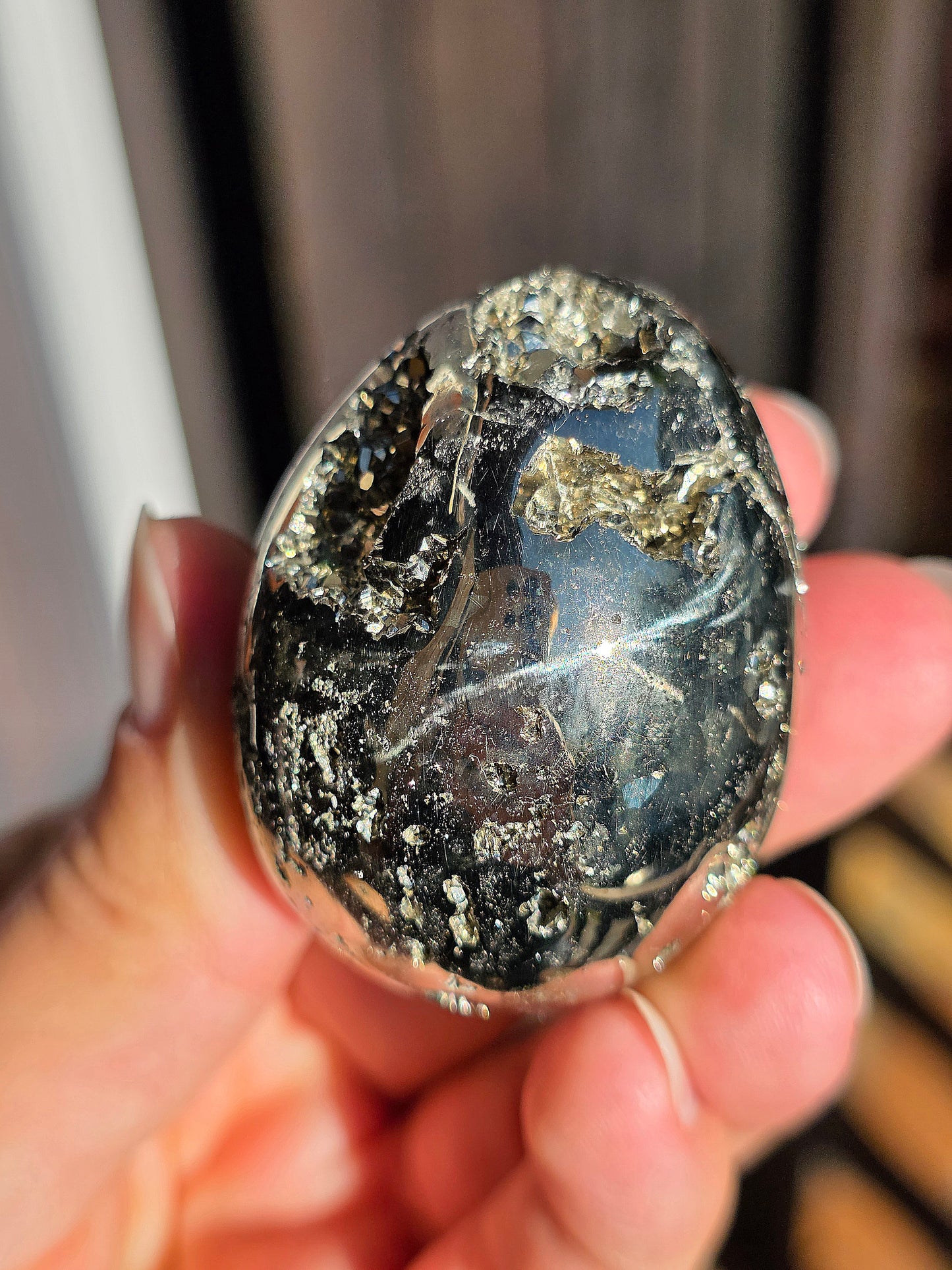 Oeuf en Pyrite du Pérou B