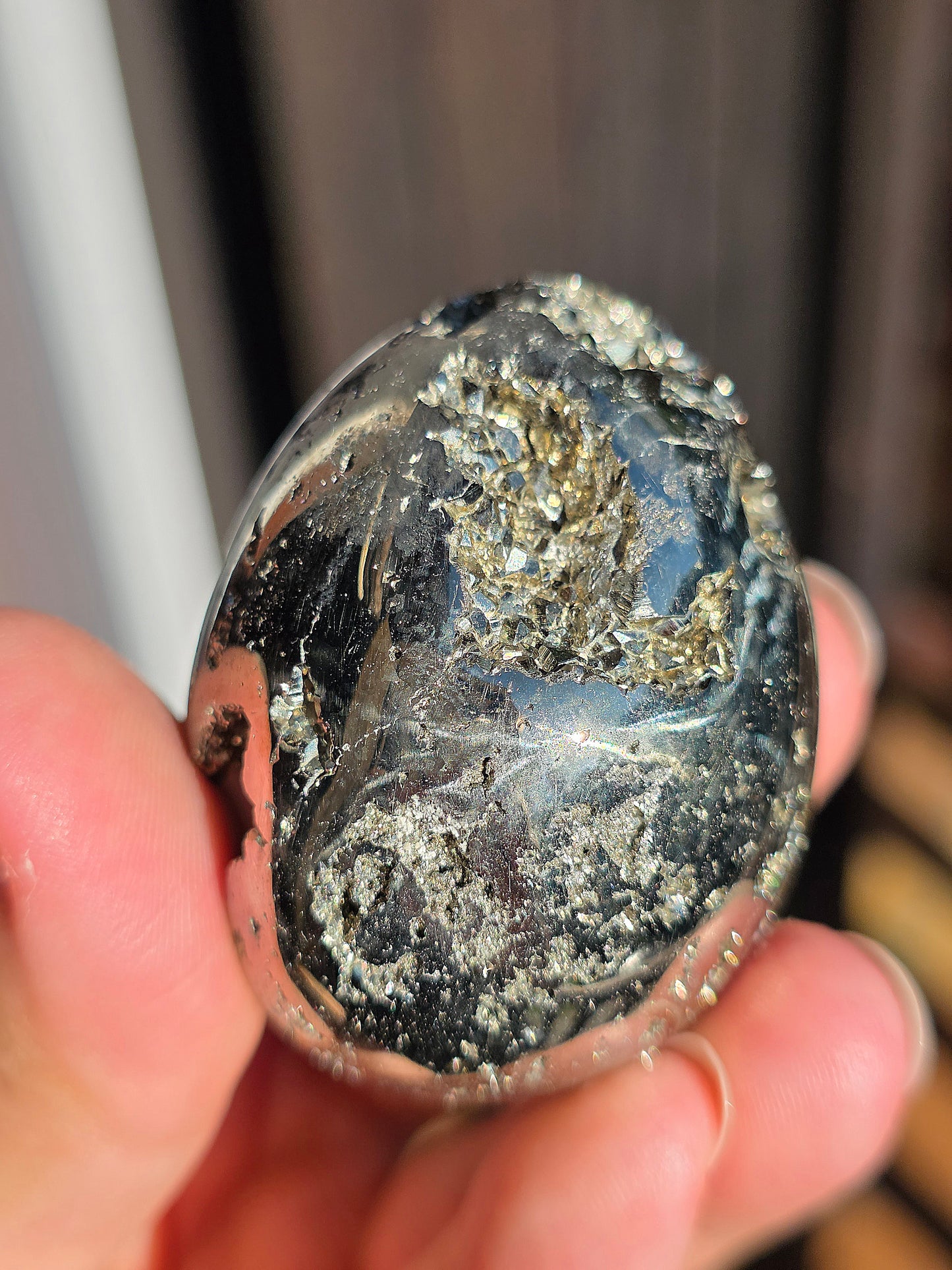 Oeuf en Pyrite du Pérou B