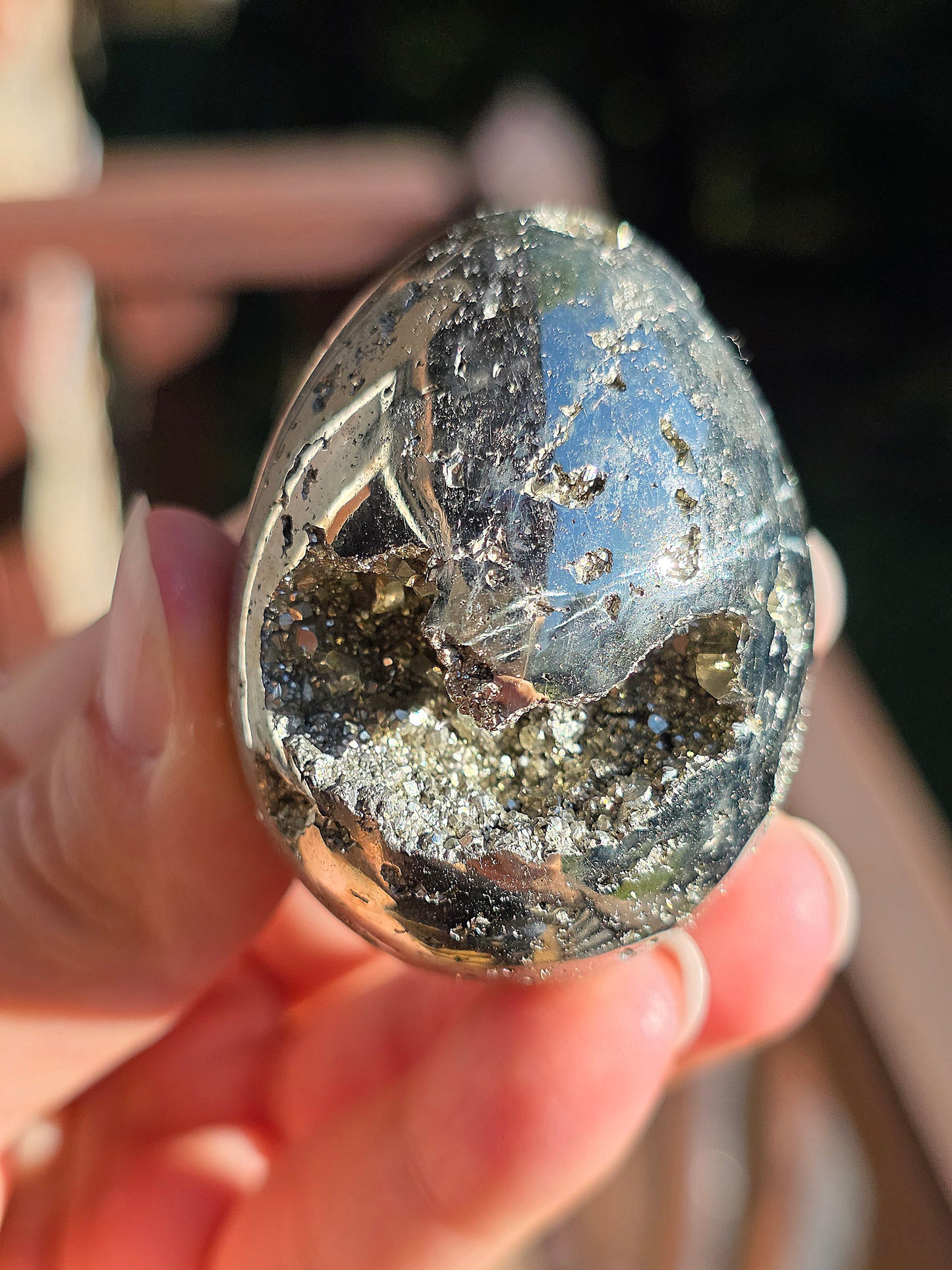 Oeuf en Pyrite du Pérou B