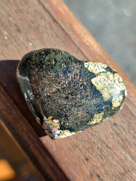 Cœur Obsidienne flocons de neige n°2