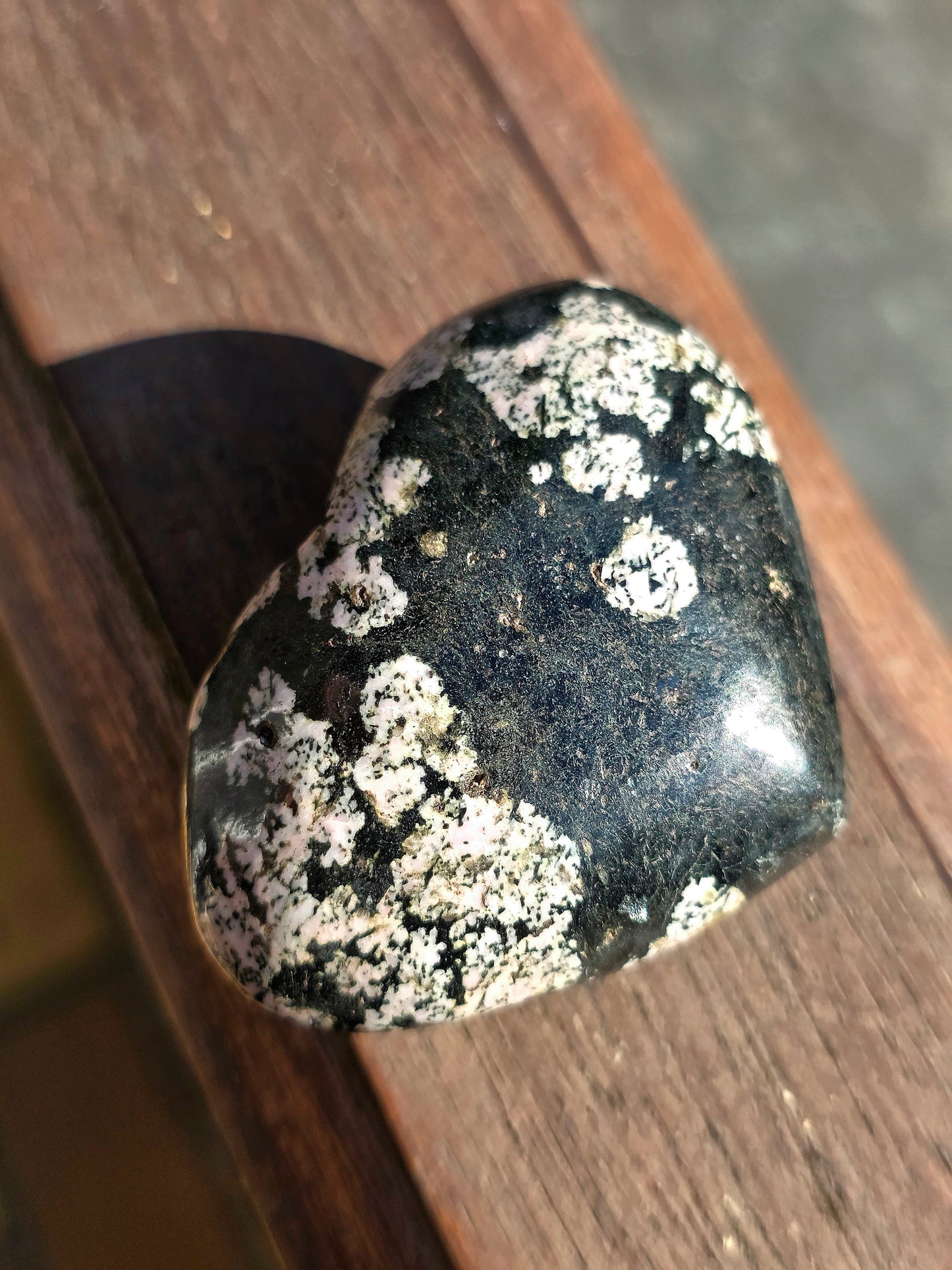 Cœur Obsidienne flocons de neige n°4
