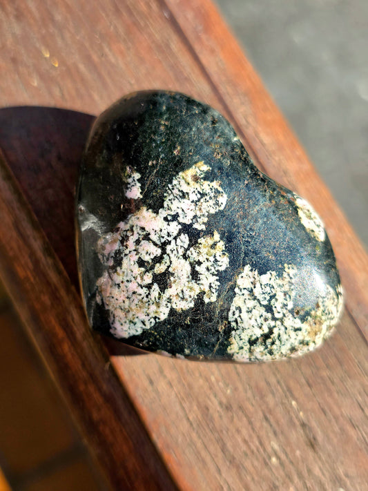 Cœur Obsidienne flocons de neige n°4