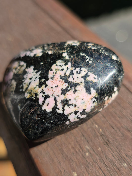 Cœur Obsidienne flocons de neige n°6