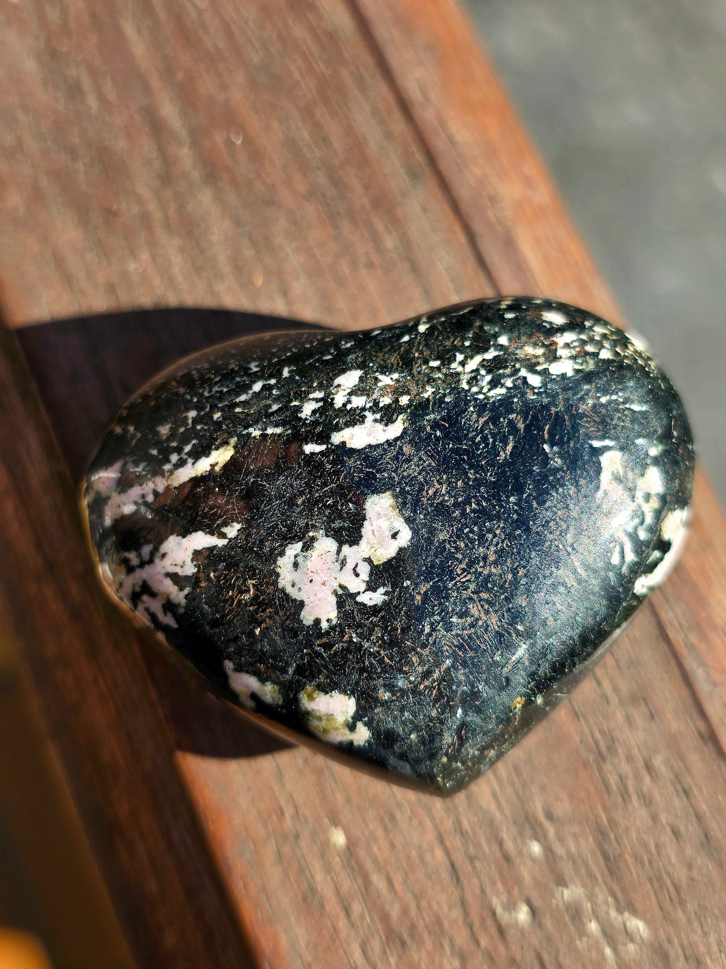 Cœur Obsidienne flocons de neige n°6