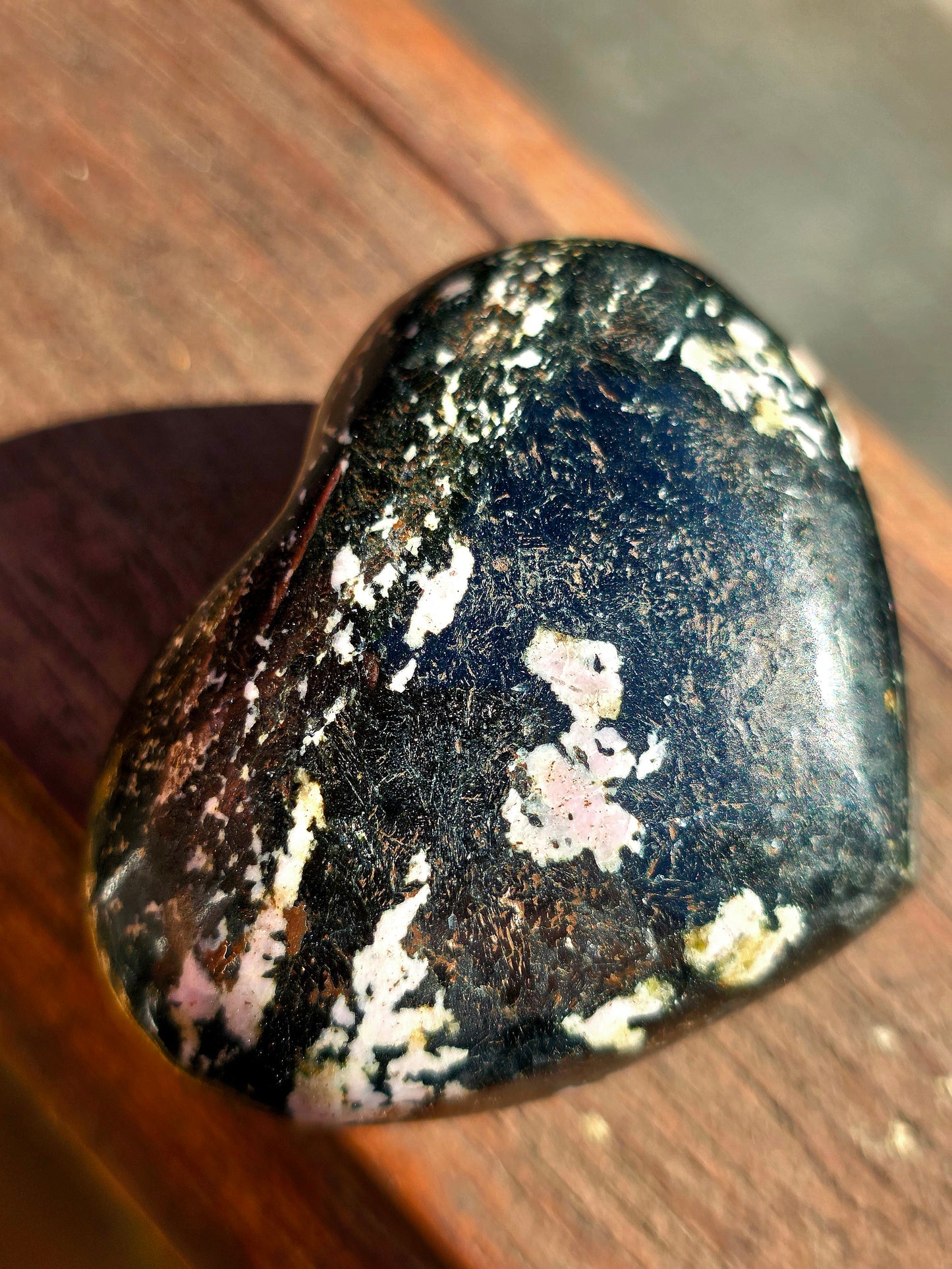 Cœur Obsidienne flocons de neige n°6