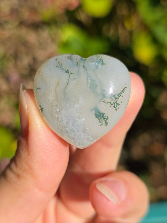 Cœur Agate mousse (à choisir)