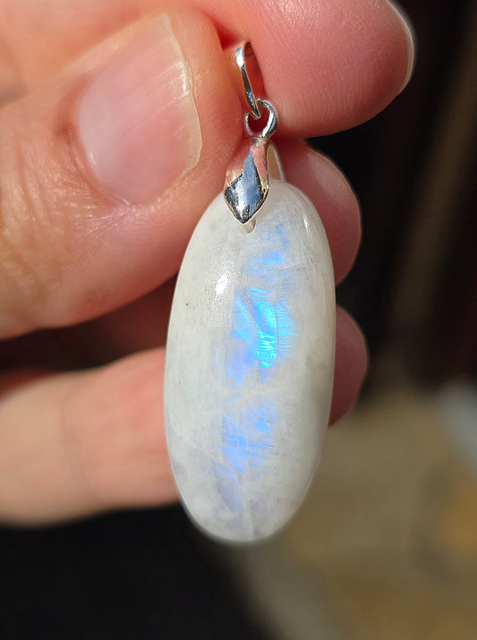 Pendentif Labradorite blanche (à choisir)