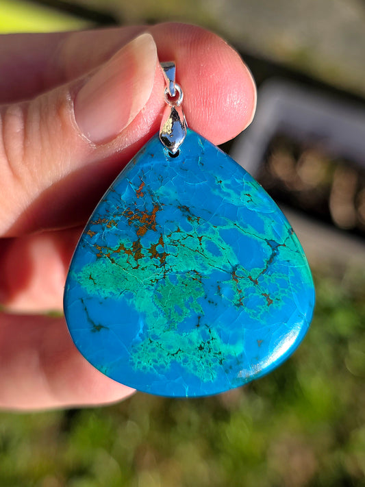 pendentif en Chrysocolle du Congo