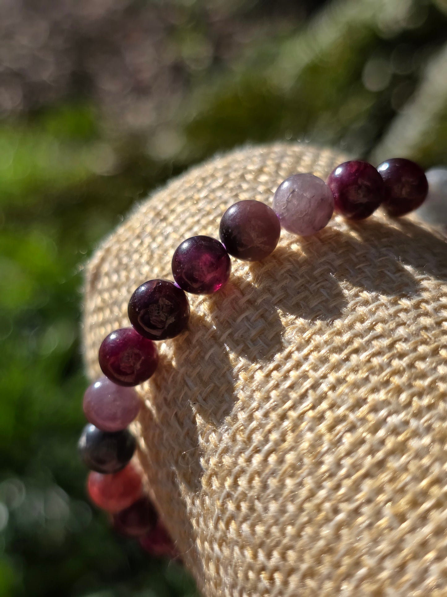 bracelet rare en Spinelle rouge du Sri Lanka
