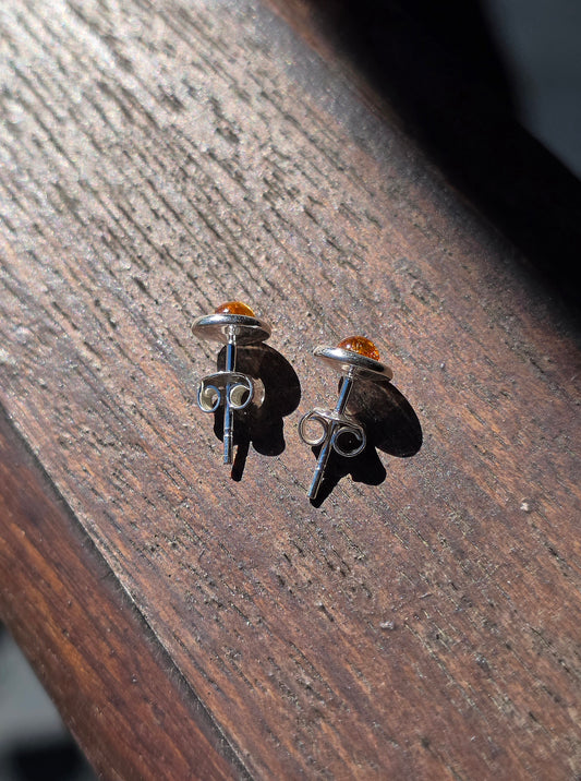 boucles d'oreilles en Ambre baltique véritable