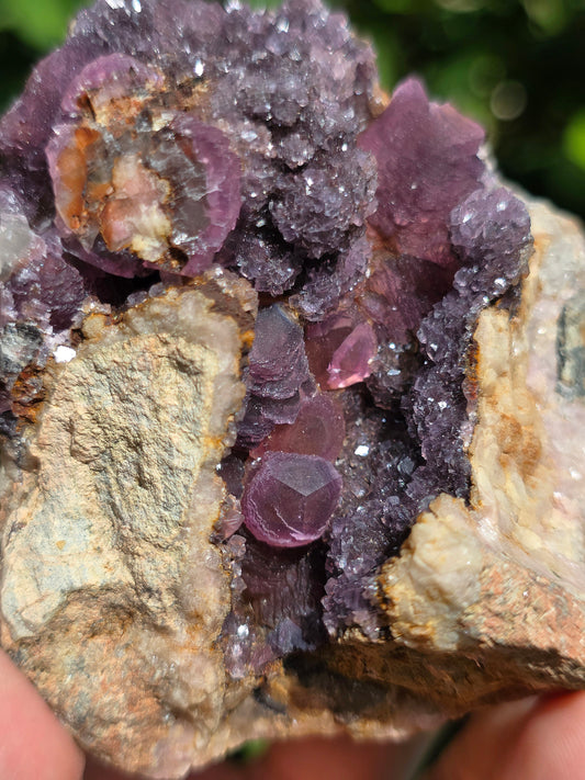 Géode Cobaltocalcite du Maroc