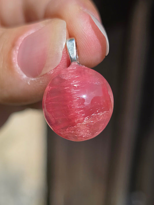 pendentif en Rhodochrosite d'Argentine