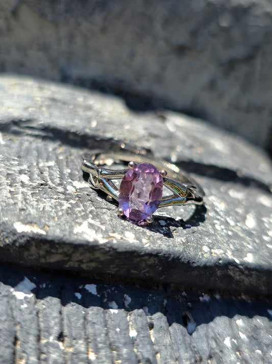 Jolie bague en Améthyste du Brésil
