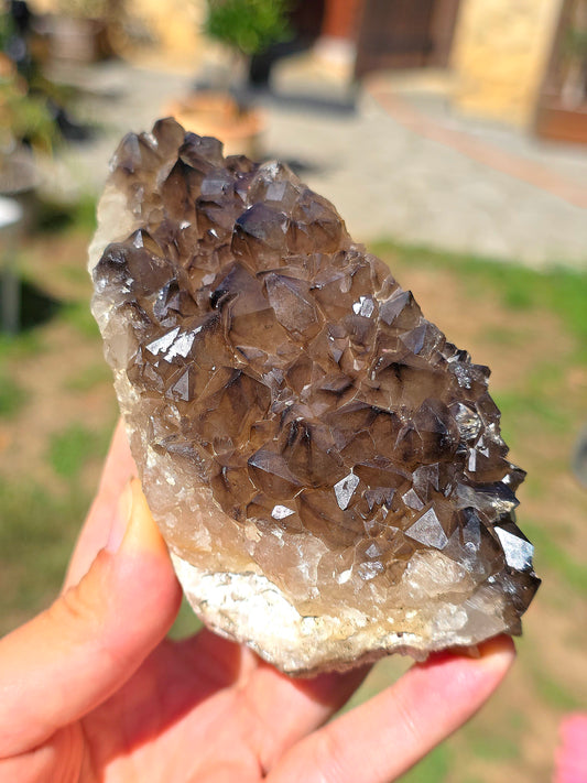 Quartz fumé breton brut du Morbilhan en France