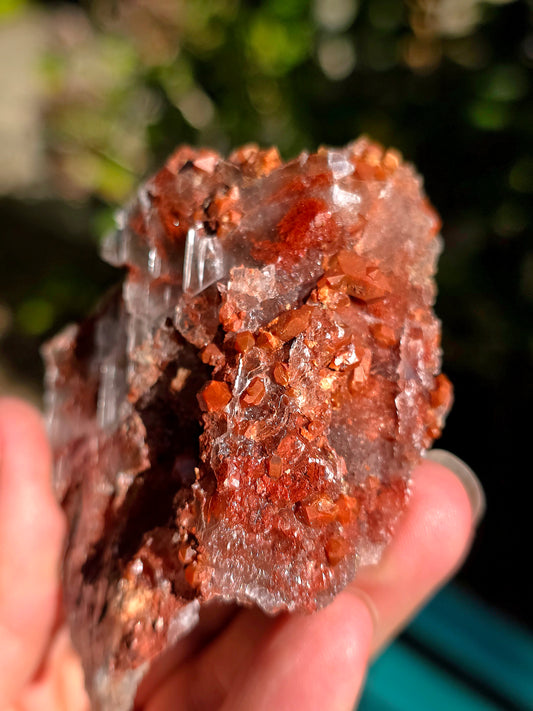 Quartz Hyacinthe sur Gypse de Valence en Espagne