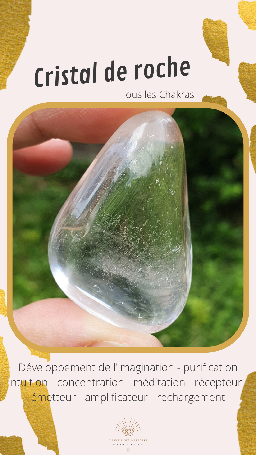 Boucles d'oreilles pointe cristal de roche