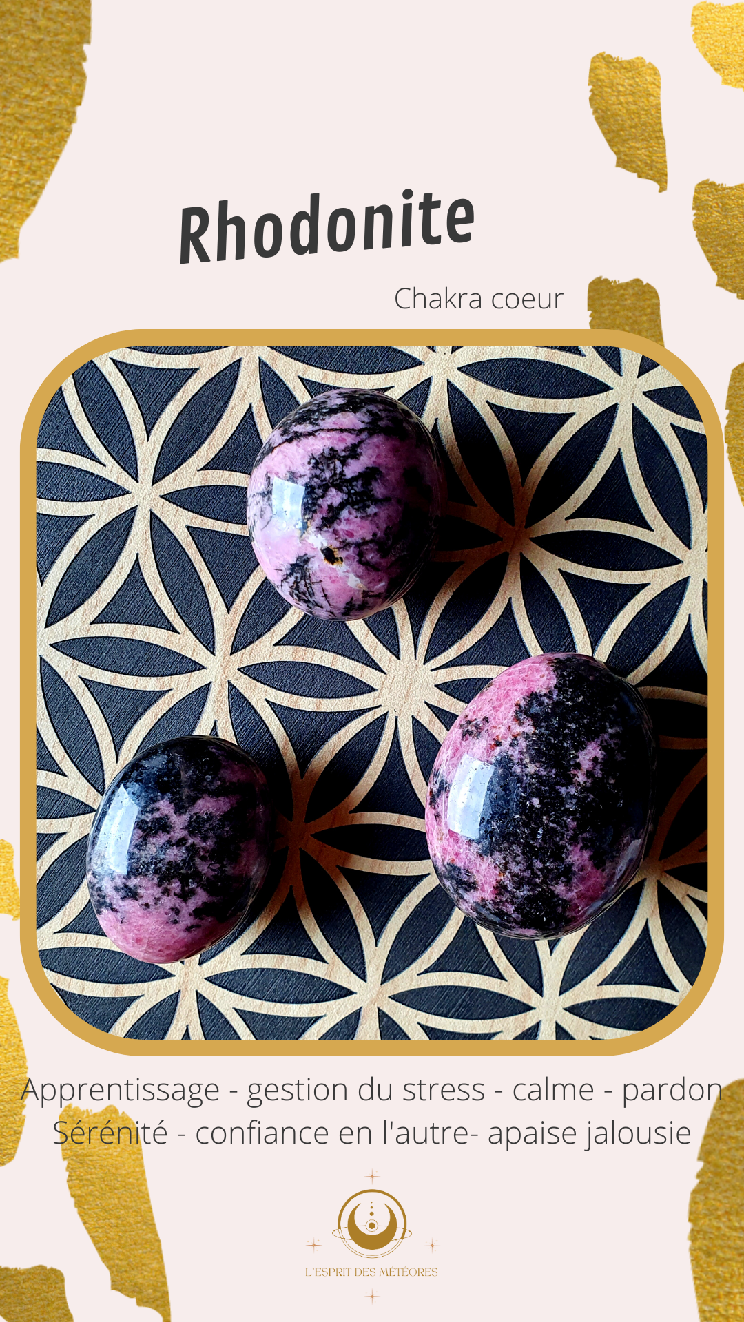 Forme libre Rhodonite RH2