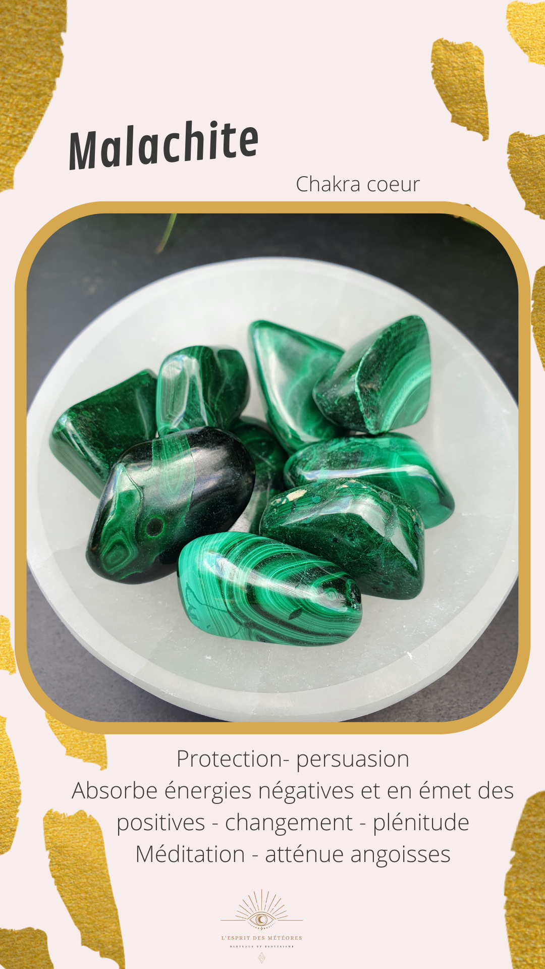 Galet Shattuckite et Malachite du Congo n°1