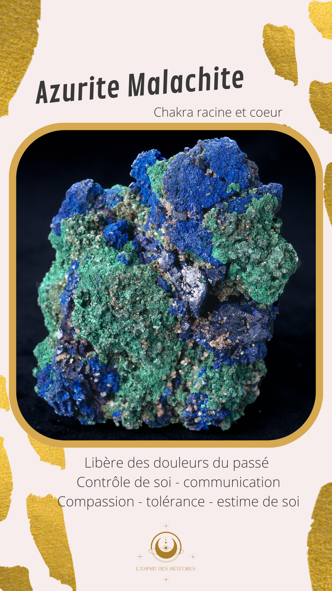 Tranche Azurite Malachite AM1