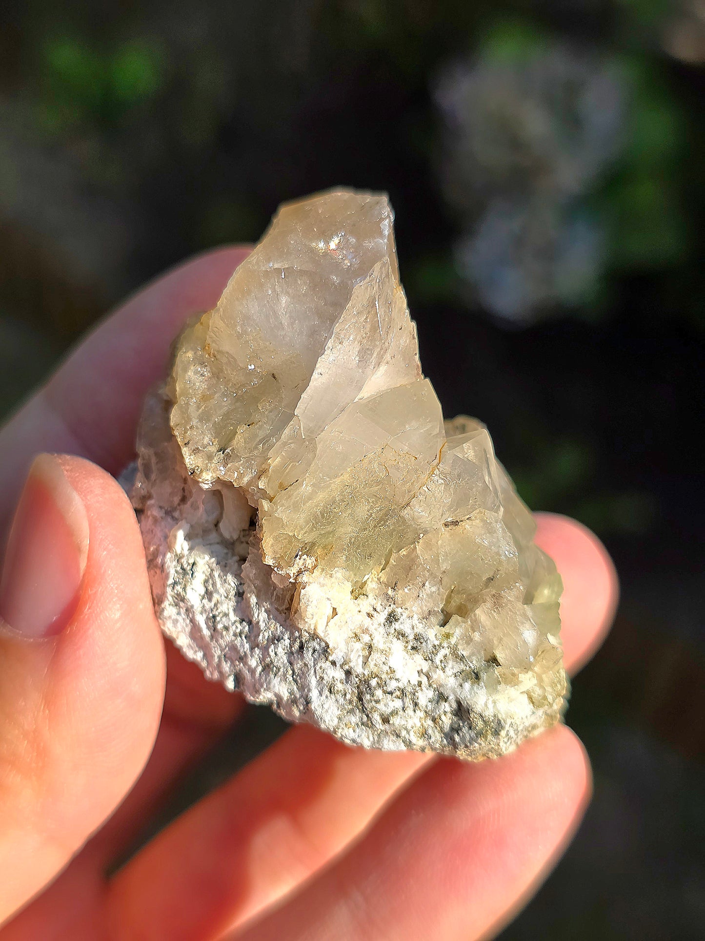 Quartz des Pyrénées avec Byssolite