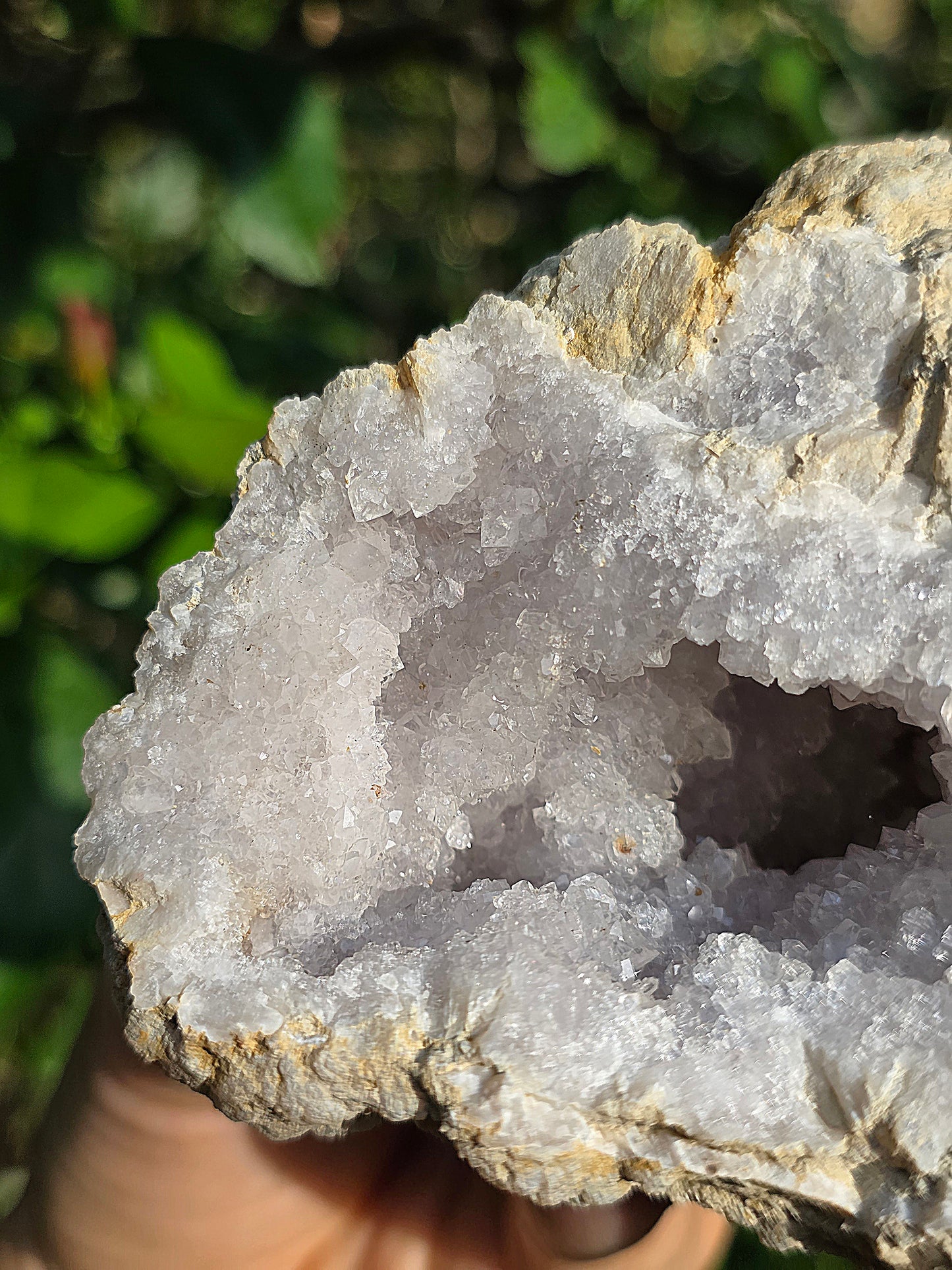 Demi géode Quartz des Landes