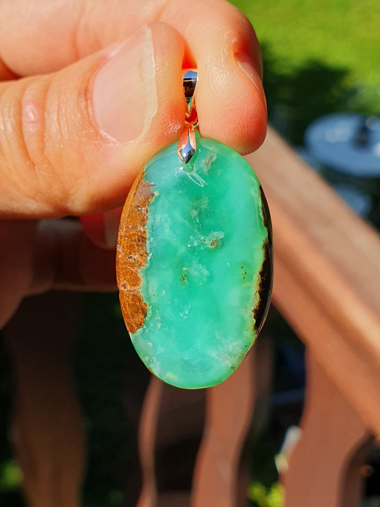 Pendentif Chysoprase CH8