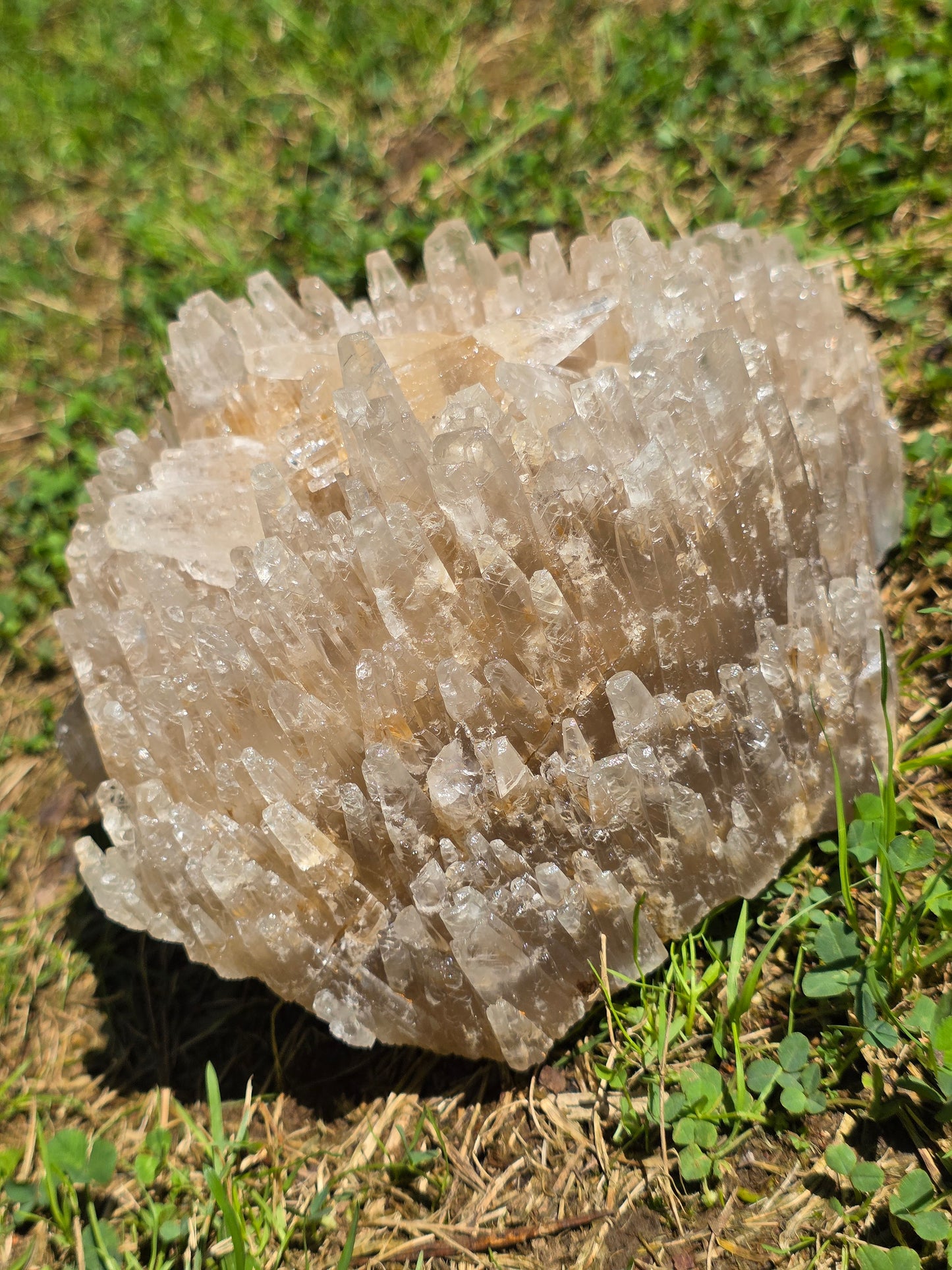 Superbe Calcite miel française (vidéo)