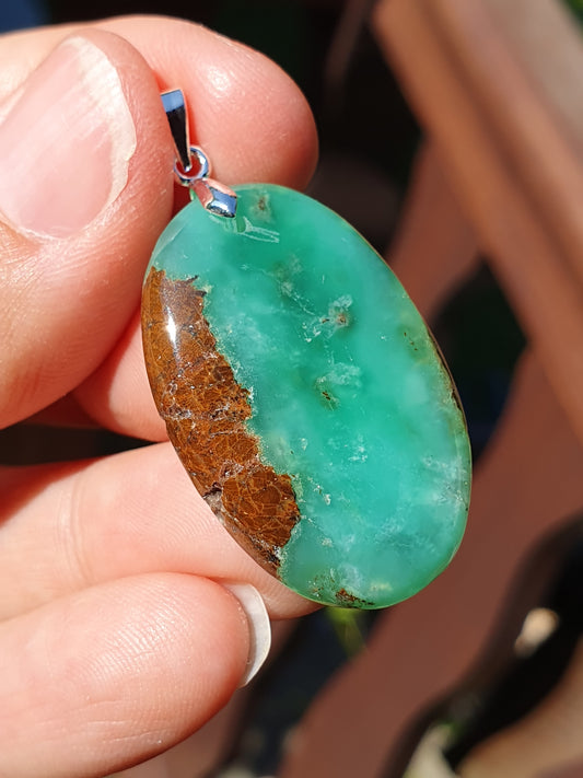 Pendentif Chysoprase CH8