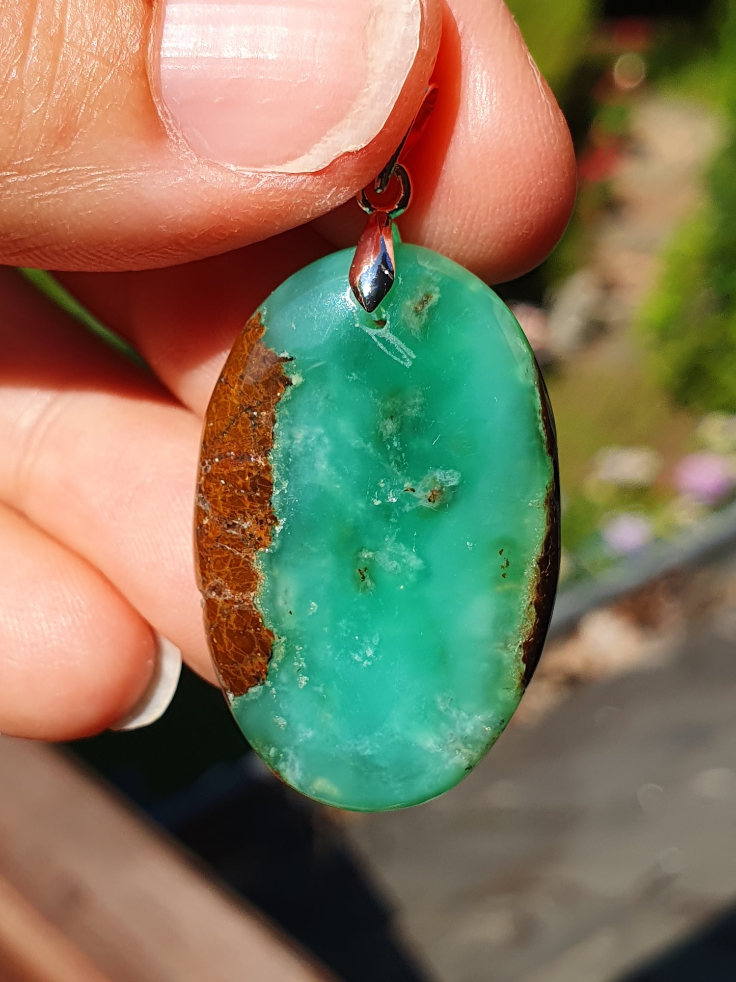 Pendentif Chysoprase CH8