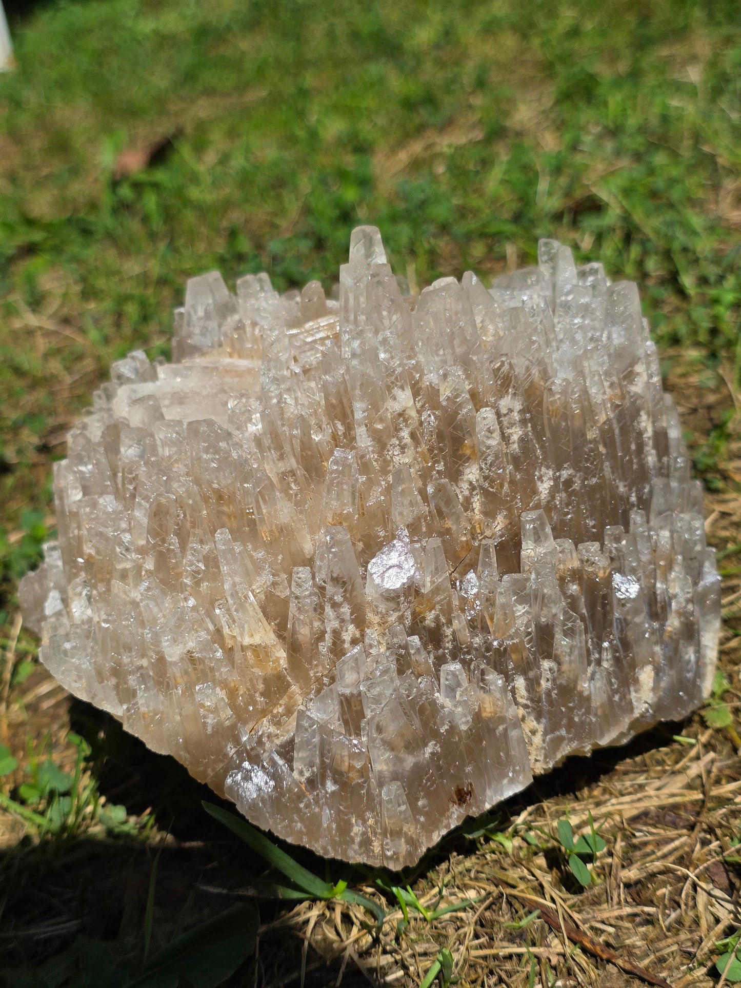 Superbe Calcite miel française (vidéo)