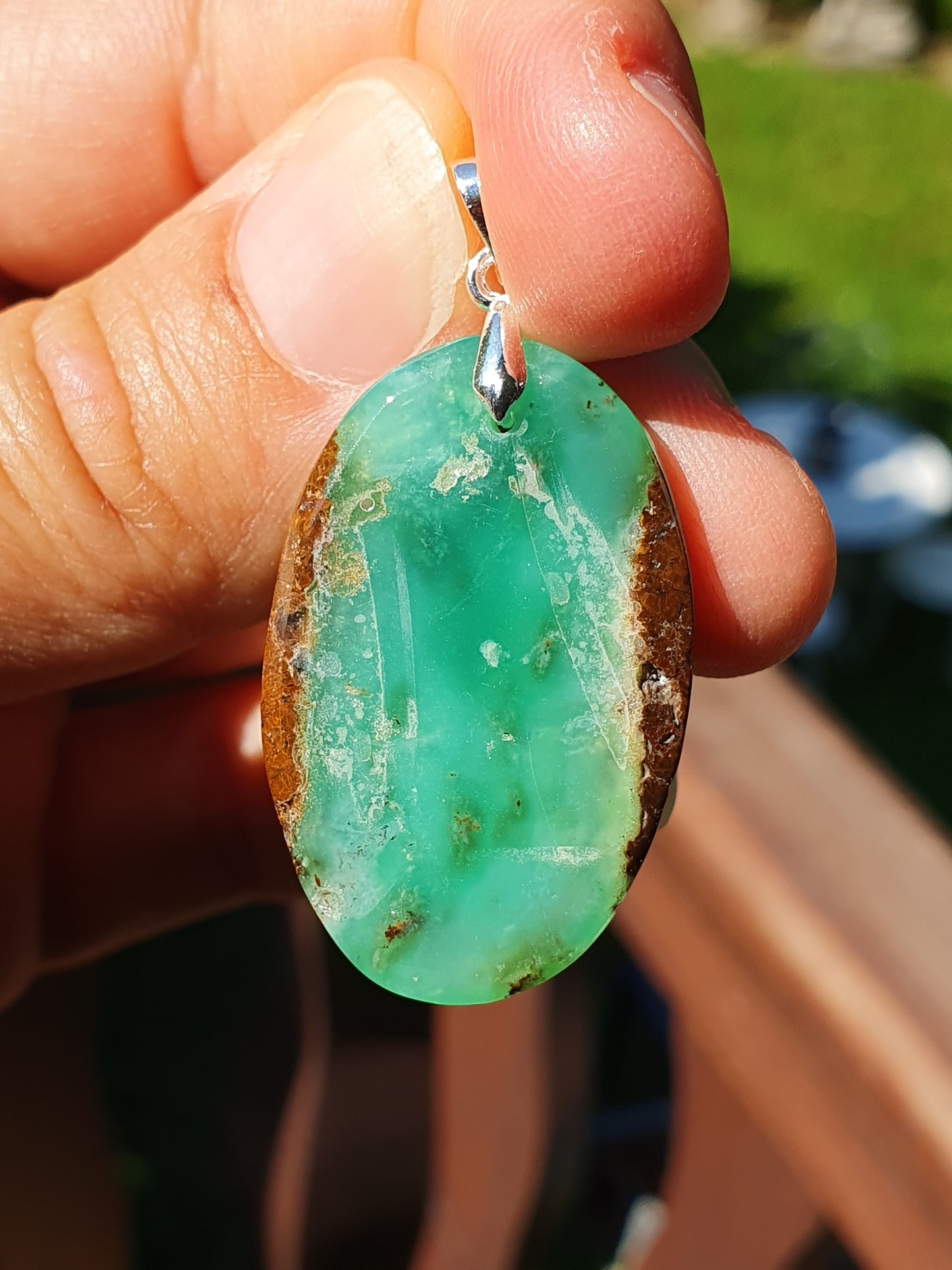 Pendentif Chysoprase CH8