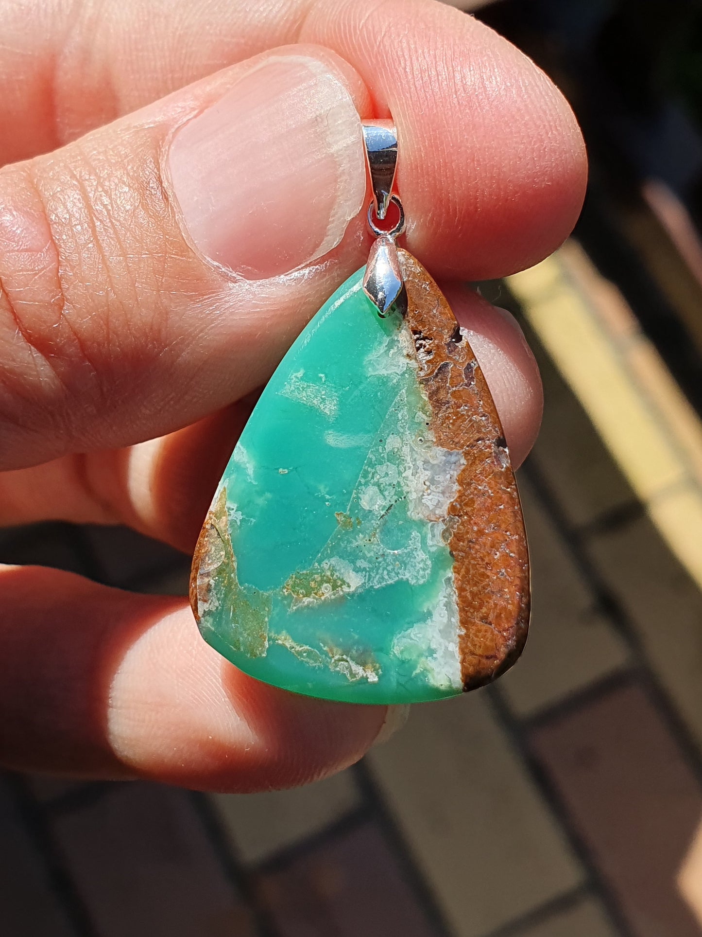 Pendentif Chysoprase CH5