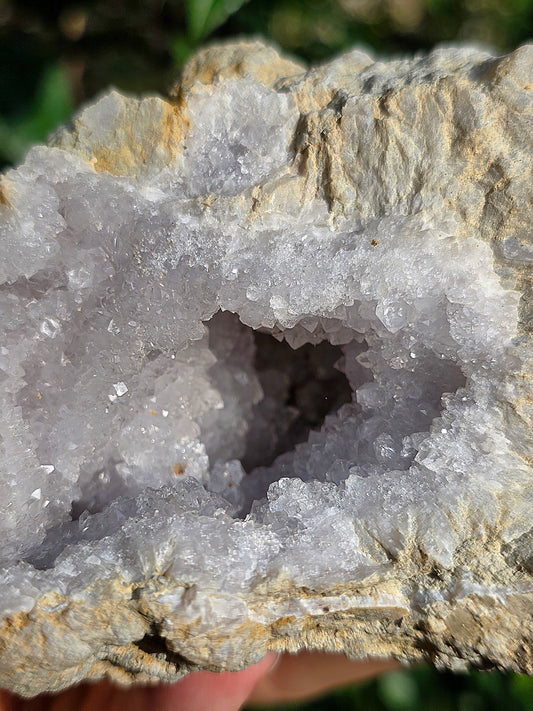Demi géode Quartz des Landes