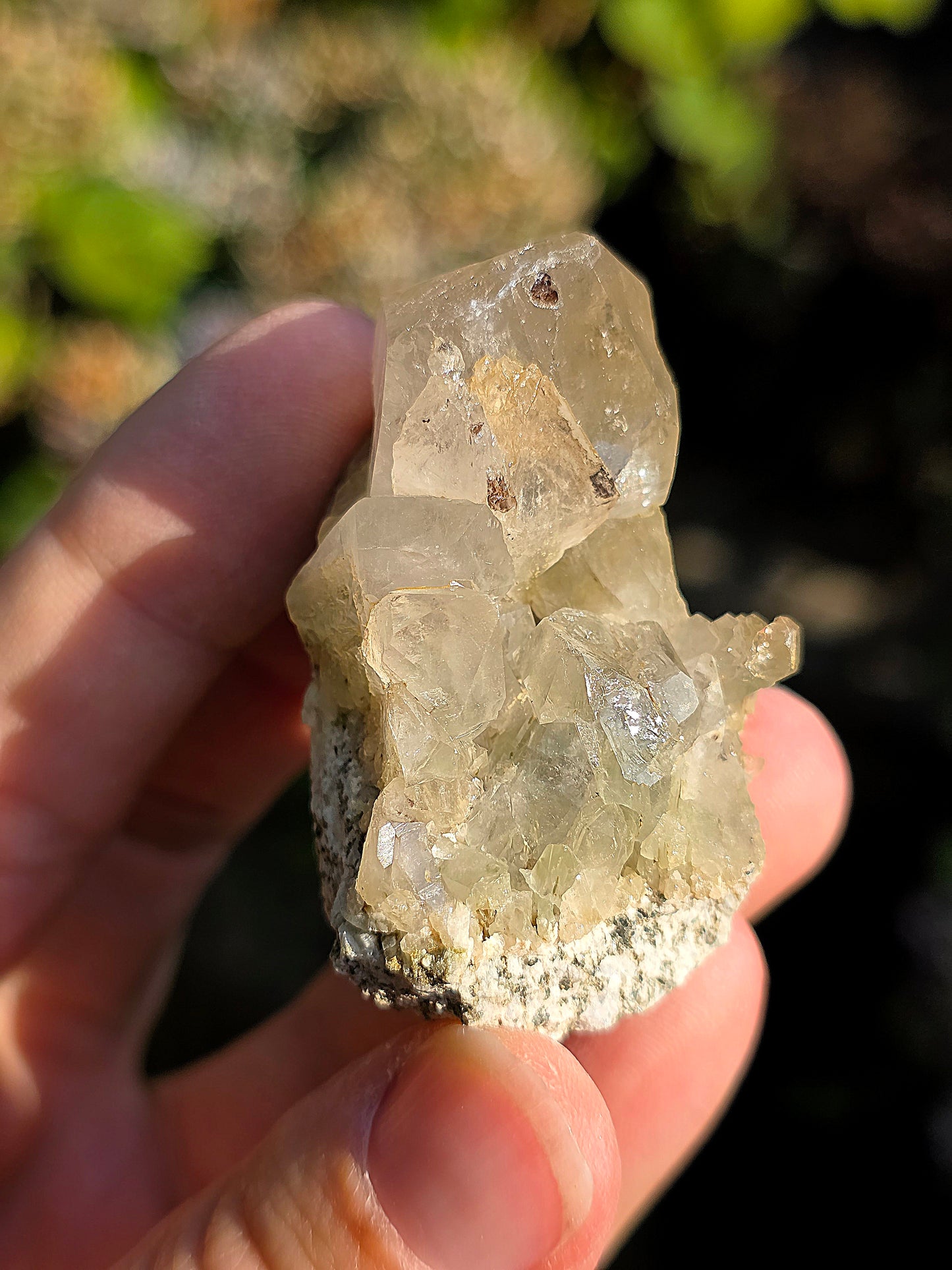 Quartz des Pyrénées avec Byssolite